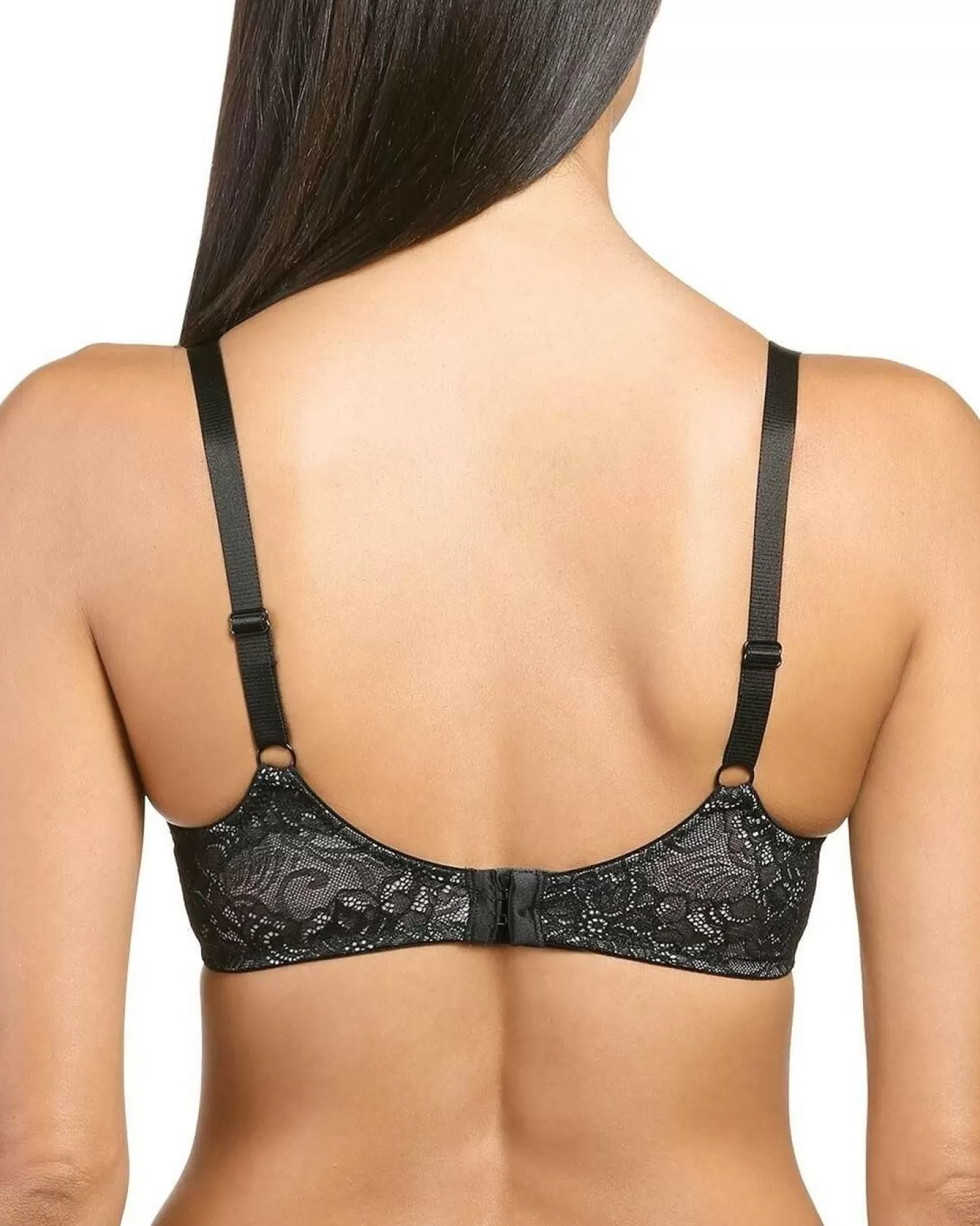 * Bras | Naturana Blue Label Underwired Lace Bra - Black/Lt. Beige