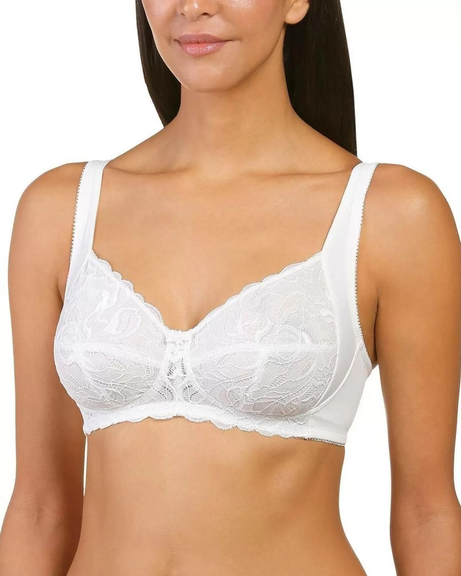 * Bras | Naturana Blue Label Wireless Lace Bra - Ecru (Ivory)