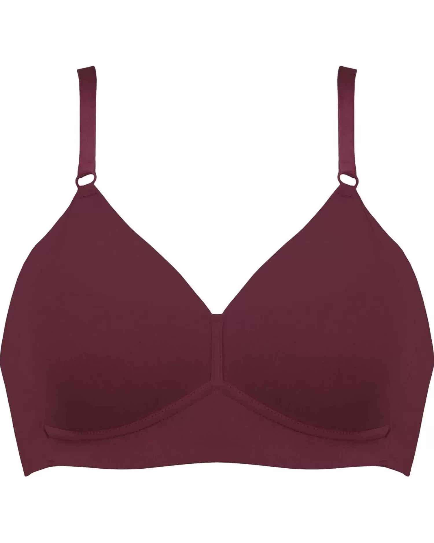 Naturana Bras | Moulded Soft Cup Bra - Burgundy