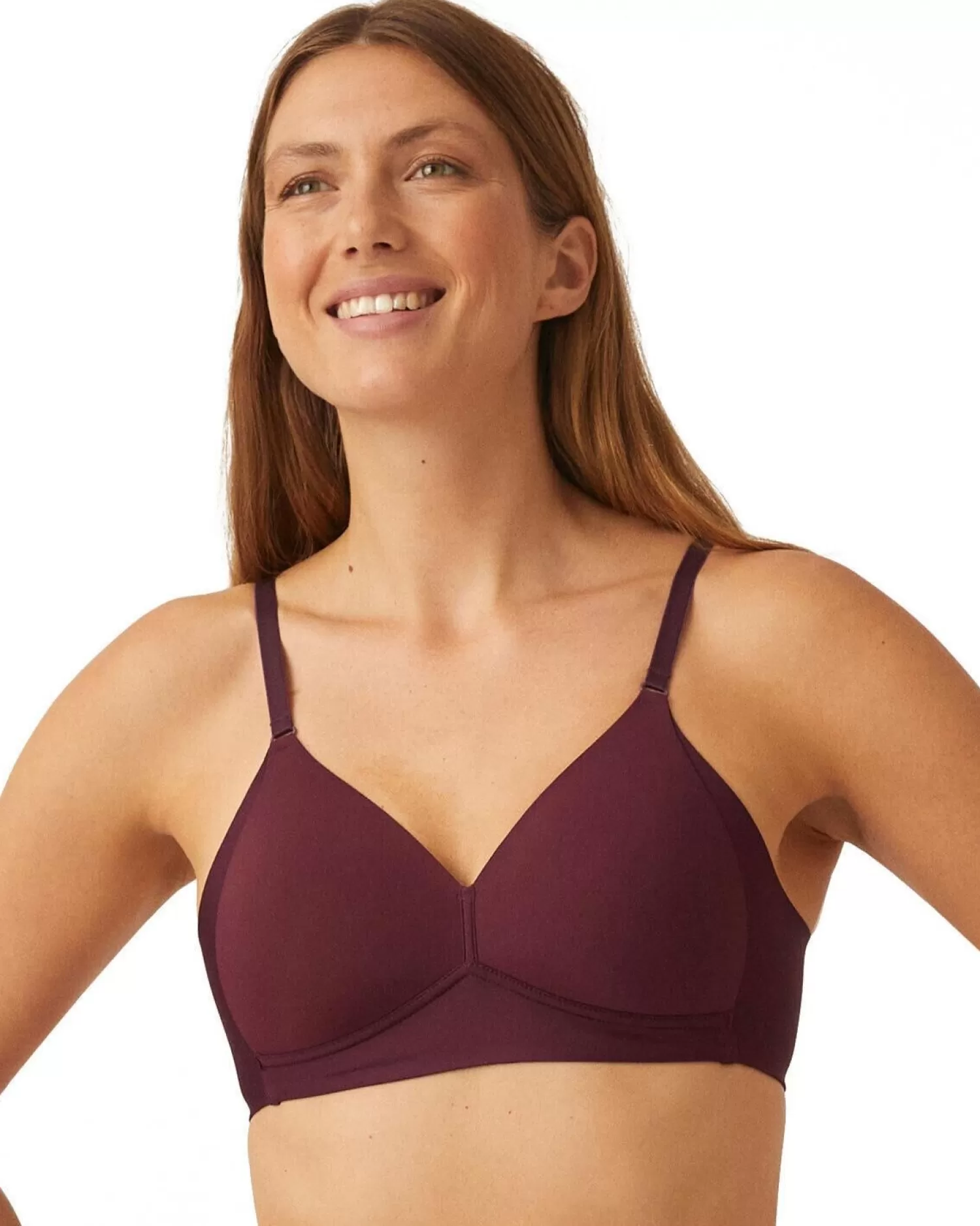 Naturana Bras | Moulded Soft Cup Bra - Burgundy