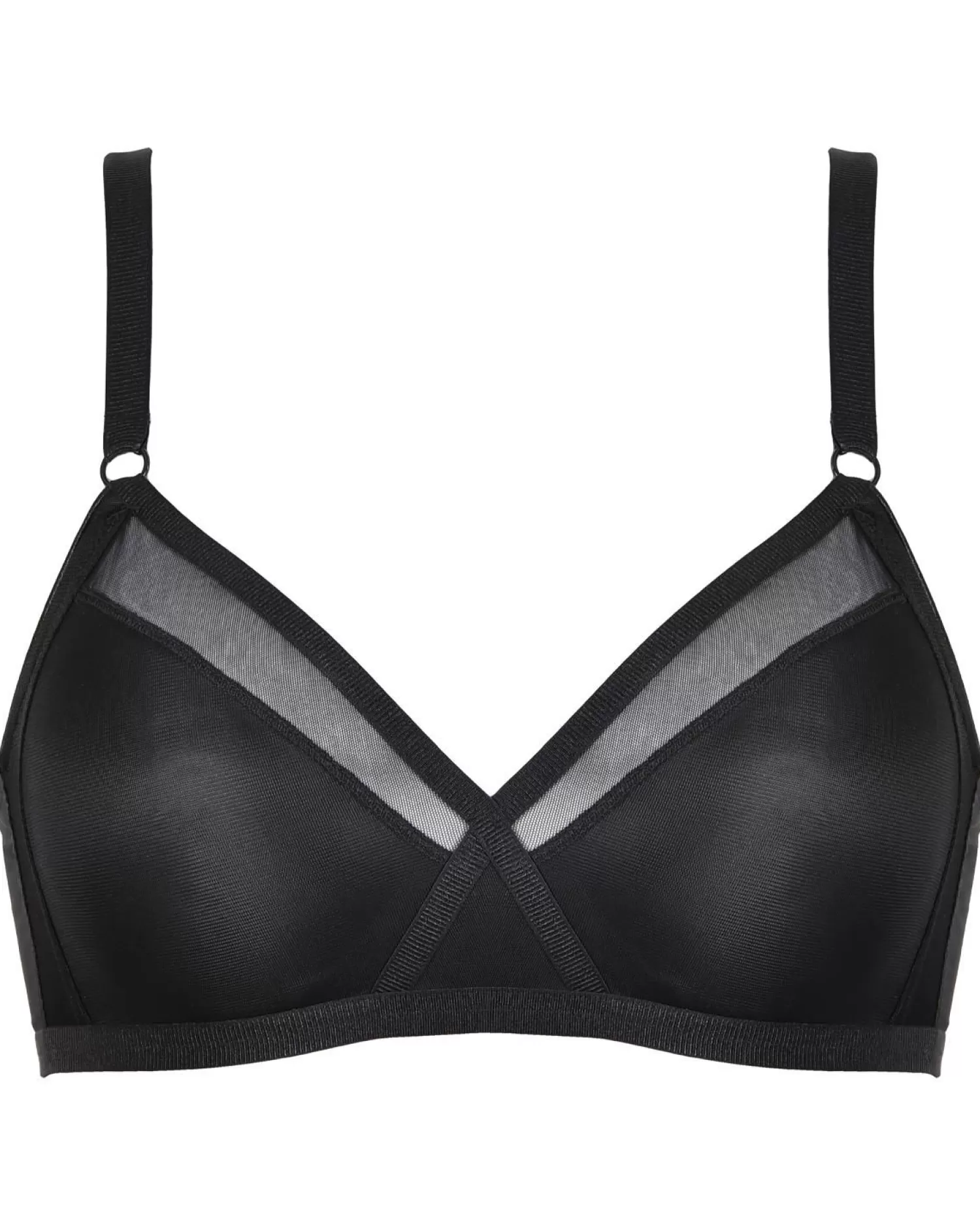 Naturana Bras | Wireless Full Cup Bra - Black