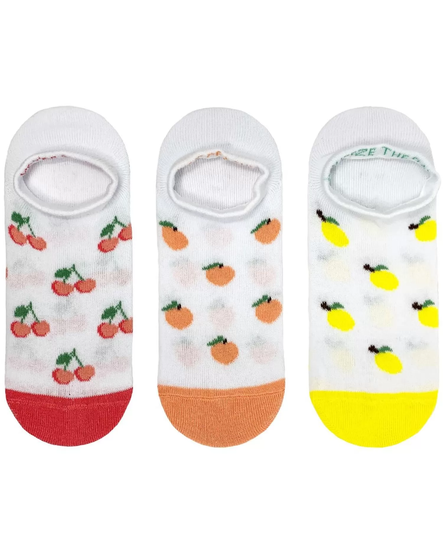 Nice Socks Socks | Womens 3 Pack Fruit Invisible Liner Socks