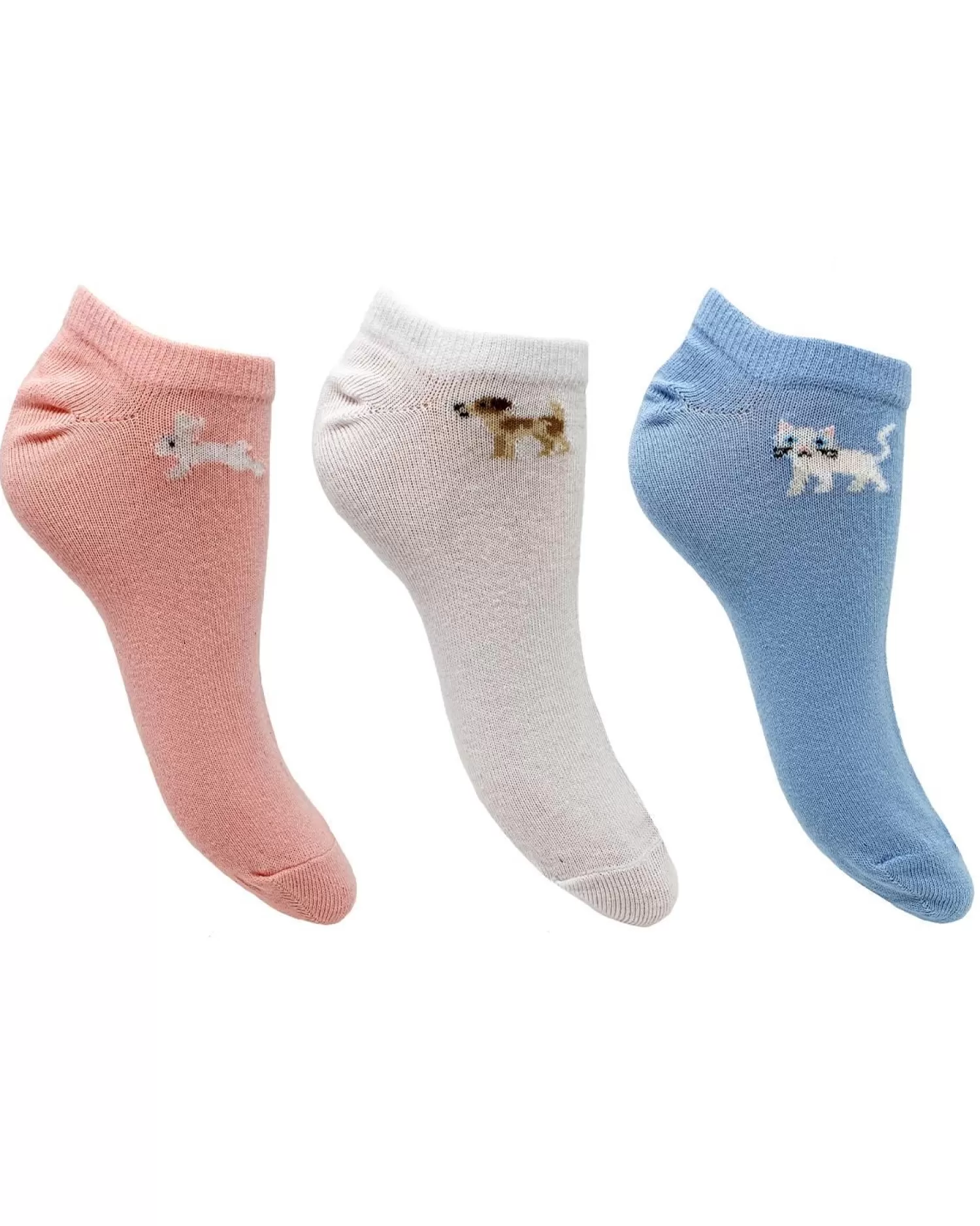 Nice Socks Socks | Womens 3 Pack Mini Animal Trainer Socks
