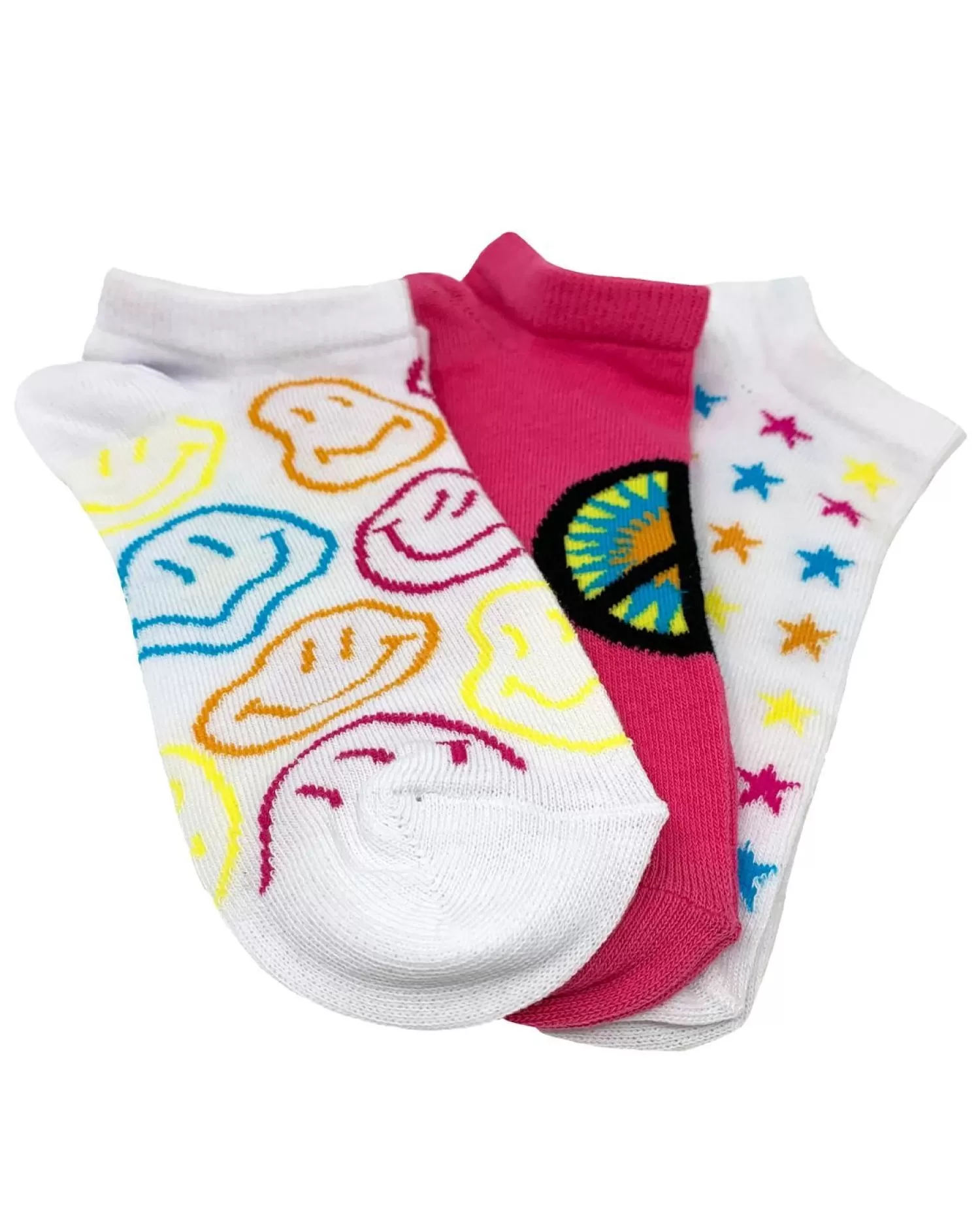 Nice Socks Socks | Womens 3 Pack Peace Trainer Socks