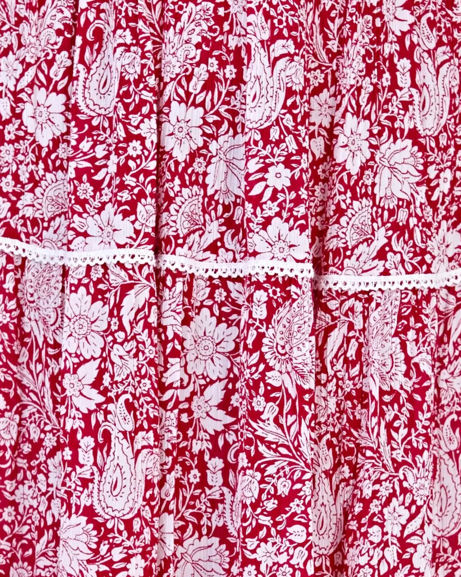 Pistachio Shorts & Skirts | Paisley Print Maxi Skirt - Red