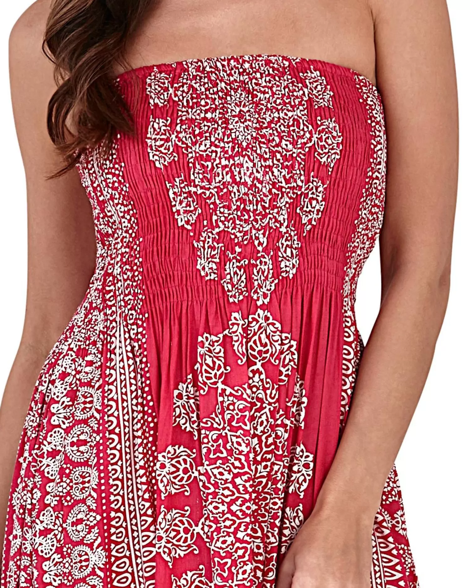 Pistachio Dresses | Pink Border Print Maxi Dress