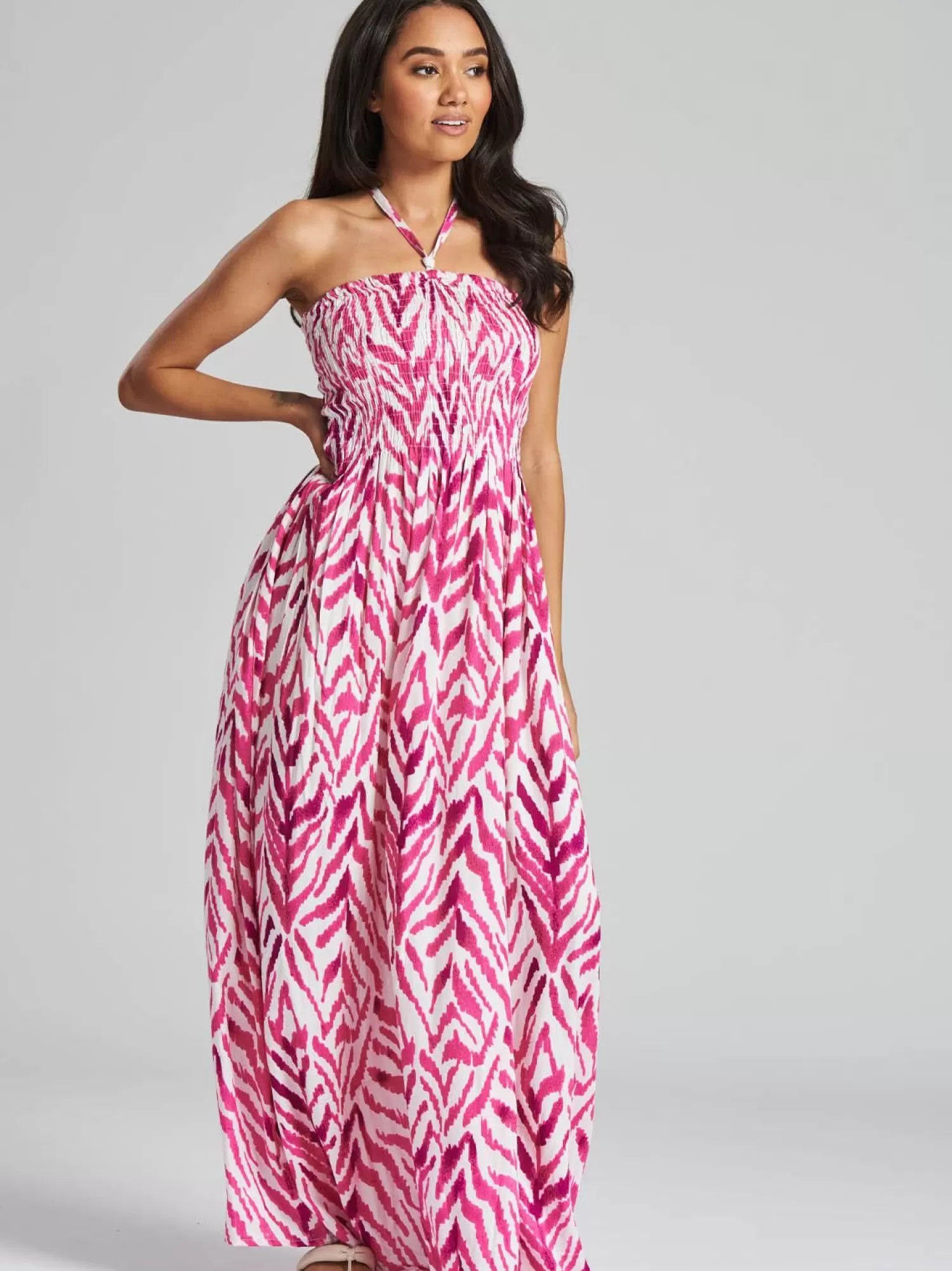 Pistachio Dresses | Pink Chevron Maxi Dress