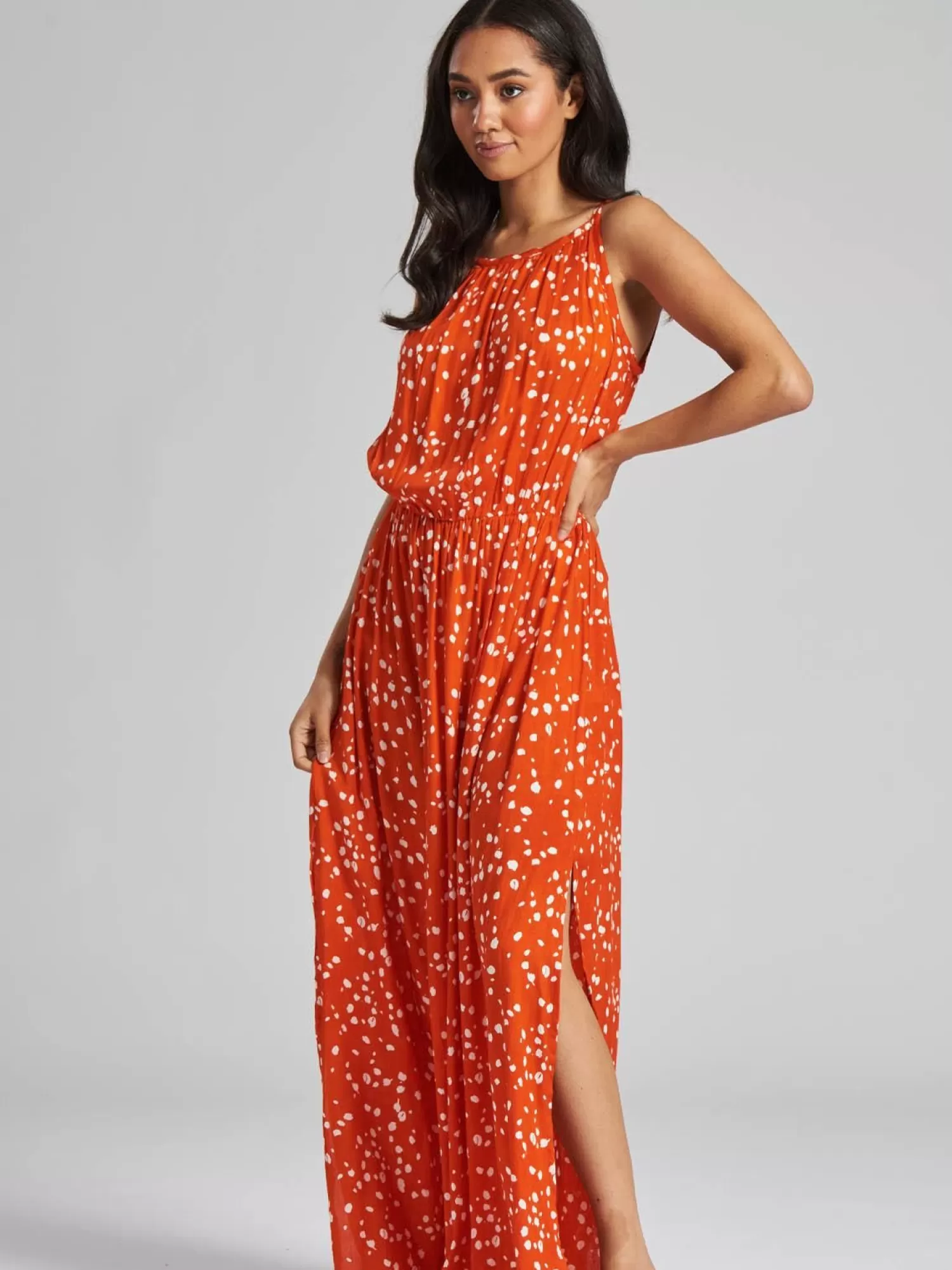 Pistachio Dresses | Red Spot Maxi Dress