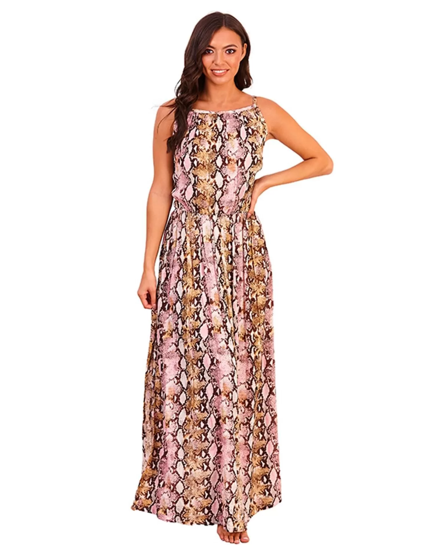 Pistachio Dresses | Snake Print Maxi Dress