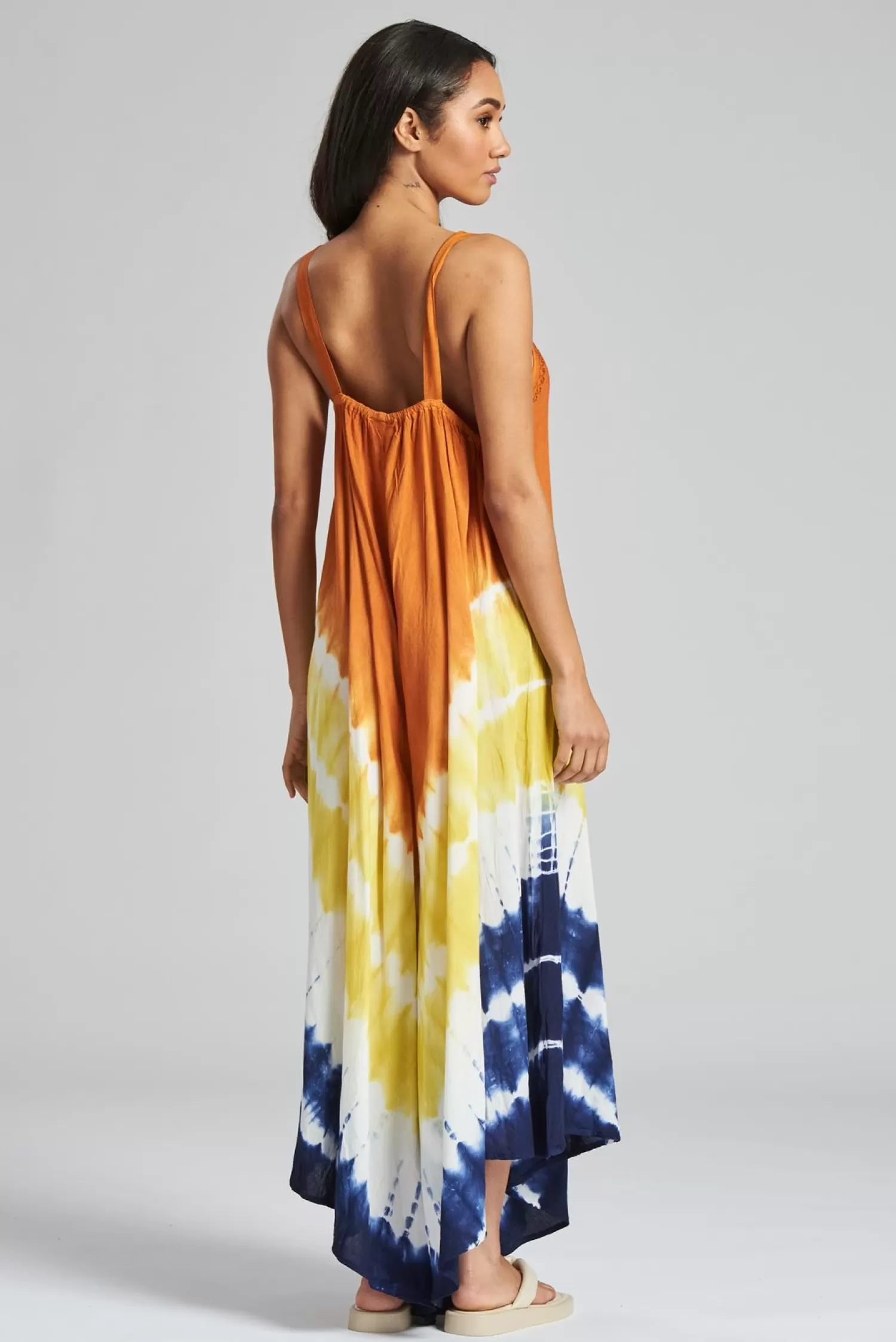 Pistachio Dresses | Sunset Tie Dye Strappy Maxi Dress