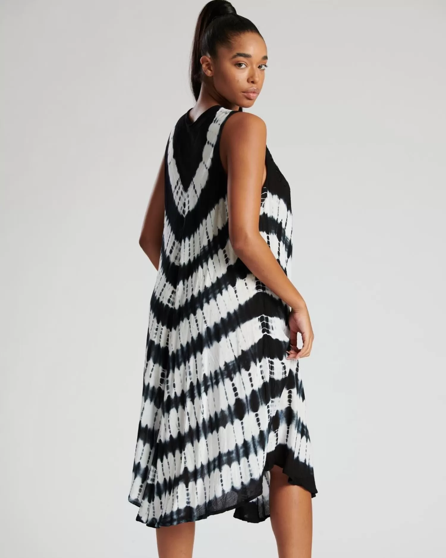 Pistachio Dresses | Tie Dye Summer Dress - Black
