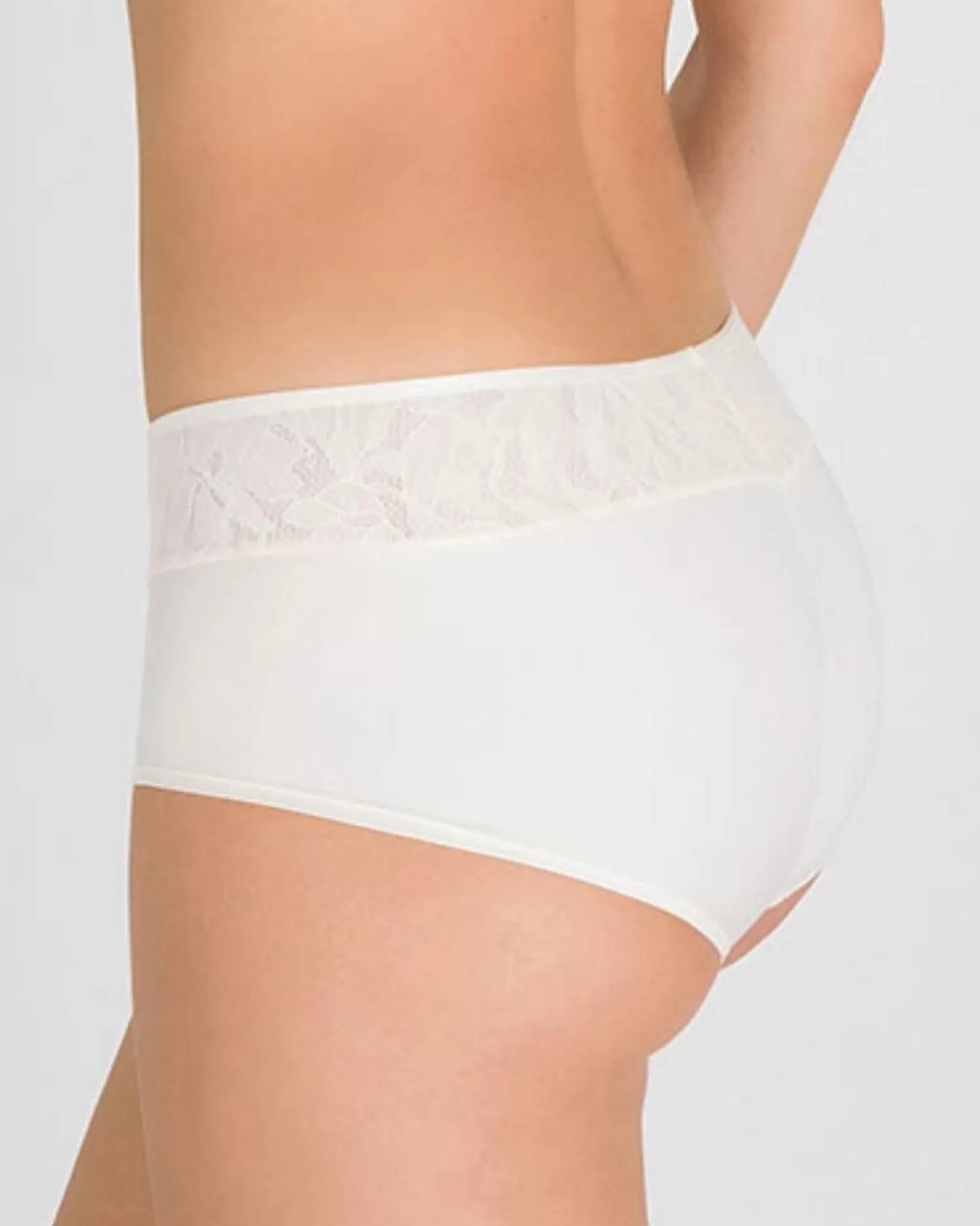 Playtex Knickers | Ideal Beauty Lace Brief - White Blush