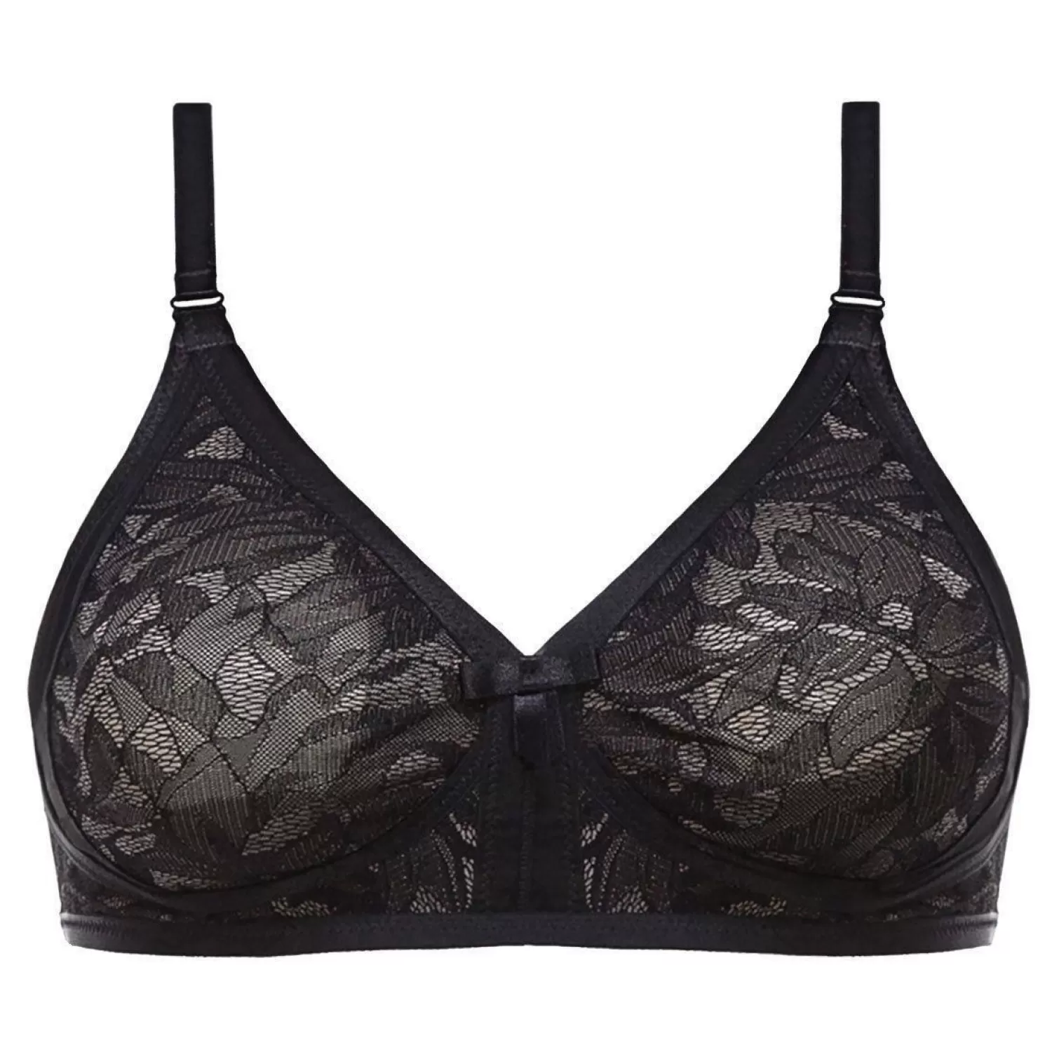 Playtex Bras | Ideal Beauty Lace Soft Bra - Black/Grey