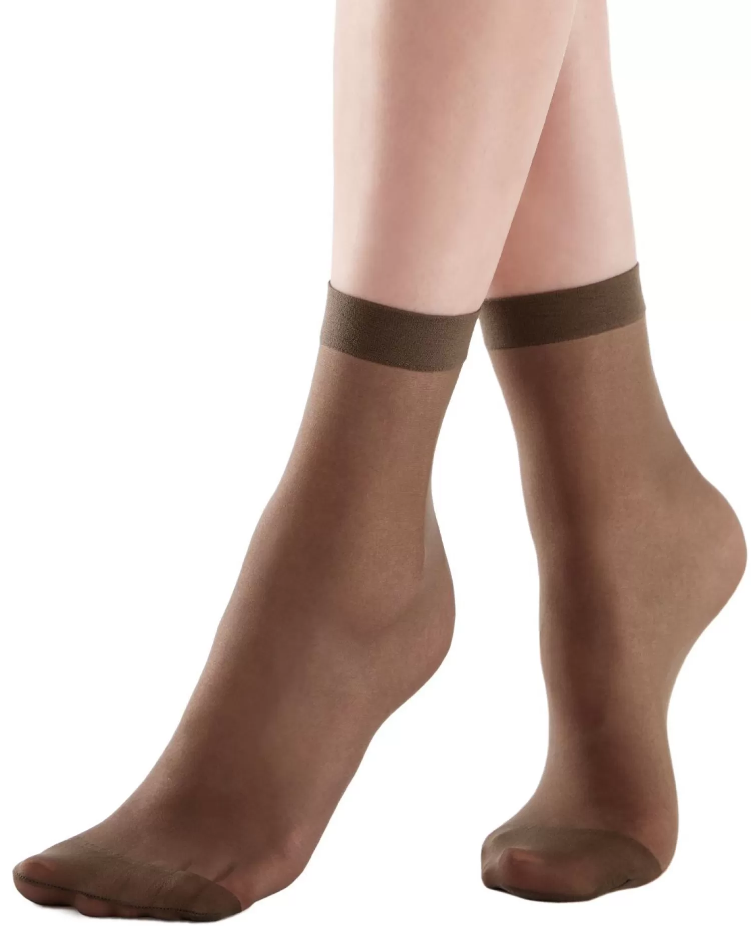 Pretty Polly Socks | 3 Pack Comfort Top Ankle Highs - Barely Black