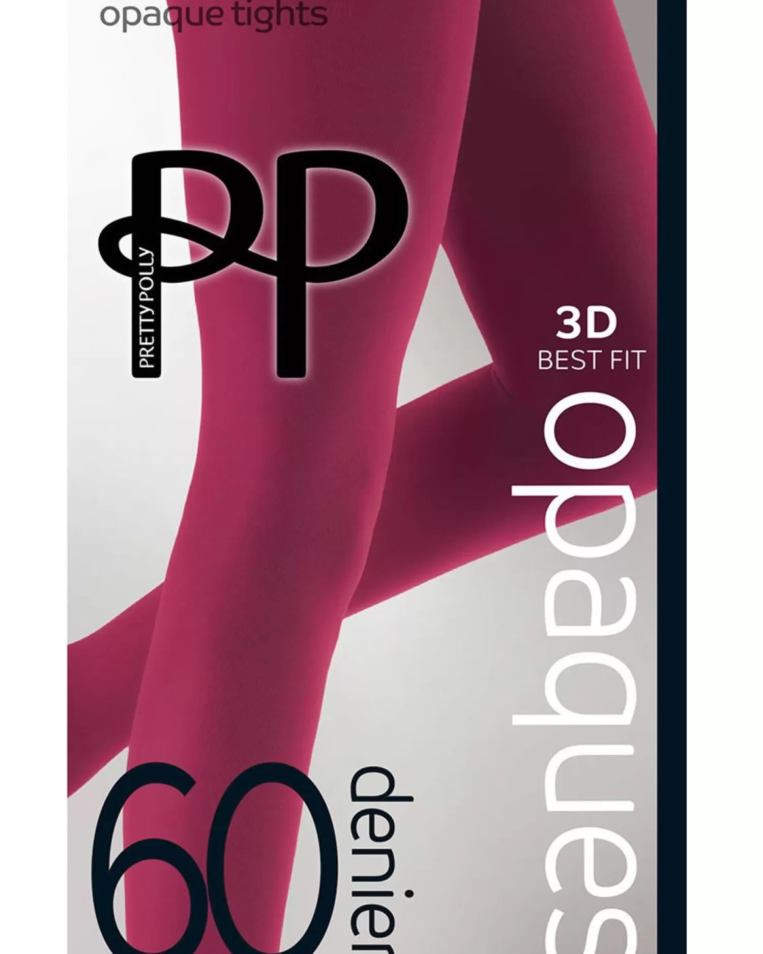 Pretty Polly Tights | 60 Denier Coloured Opaque Tights - Cranberry