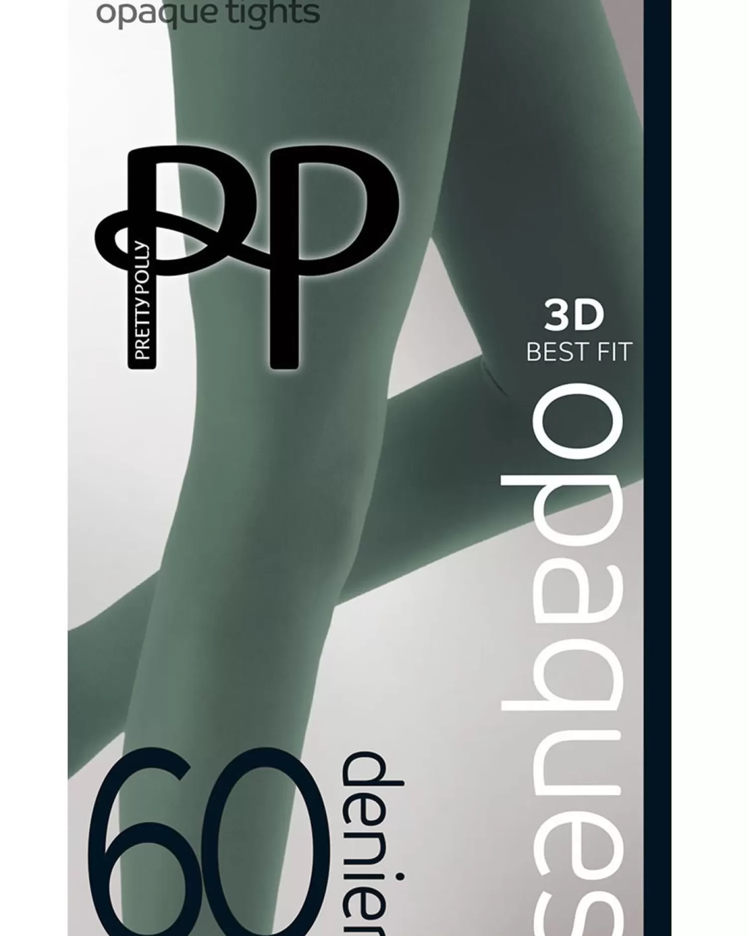 Pretty Polly Tights | 60 Denier Coloured Opaque Tights - Fern