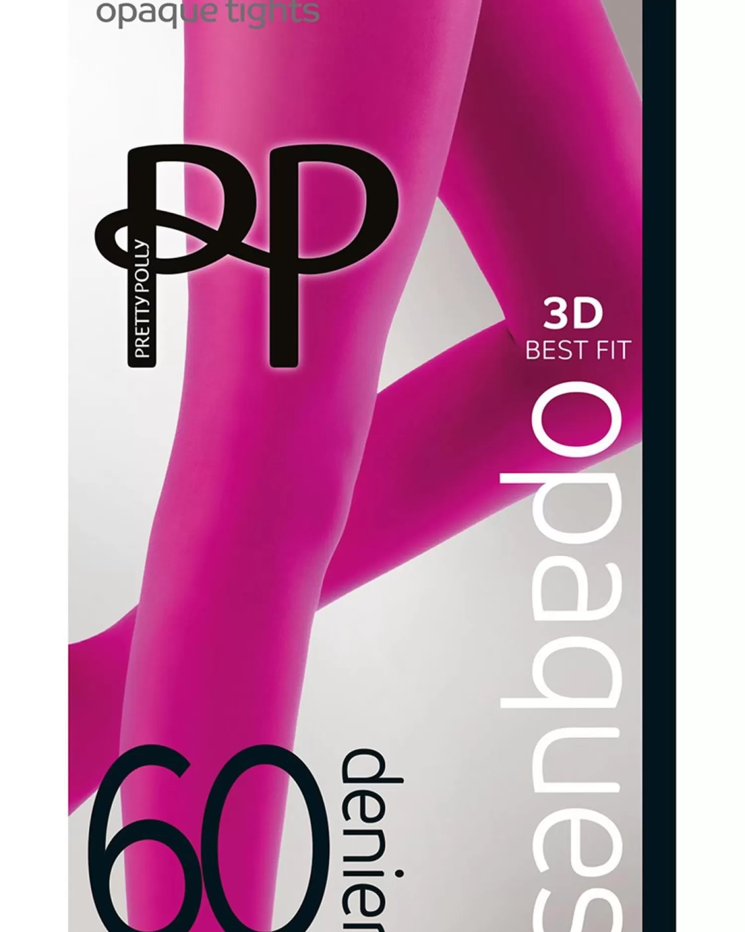 Pretty Polly Tights | 60 Denier Coloured Opaque Tights - Raspberry