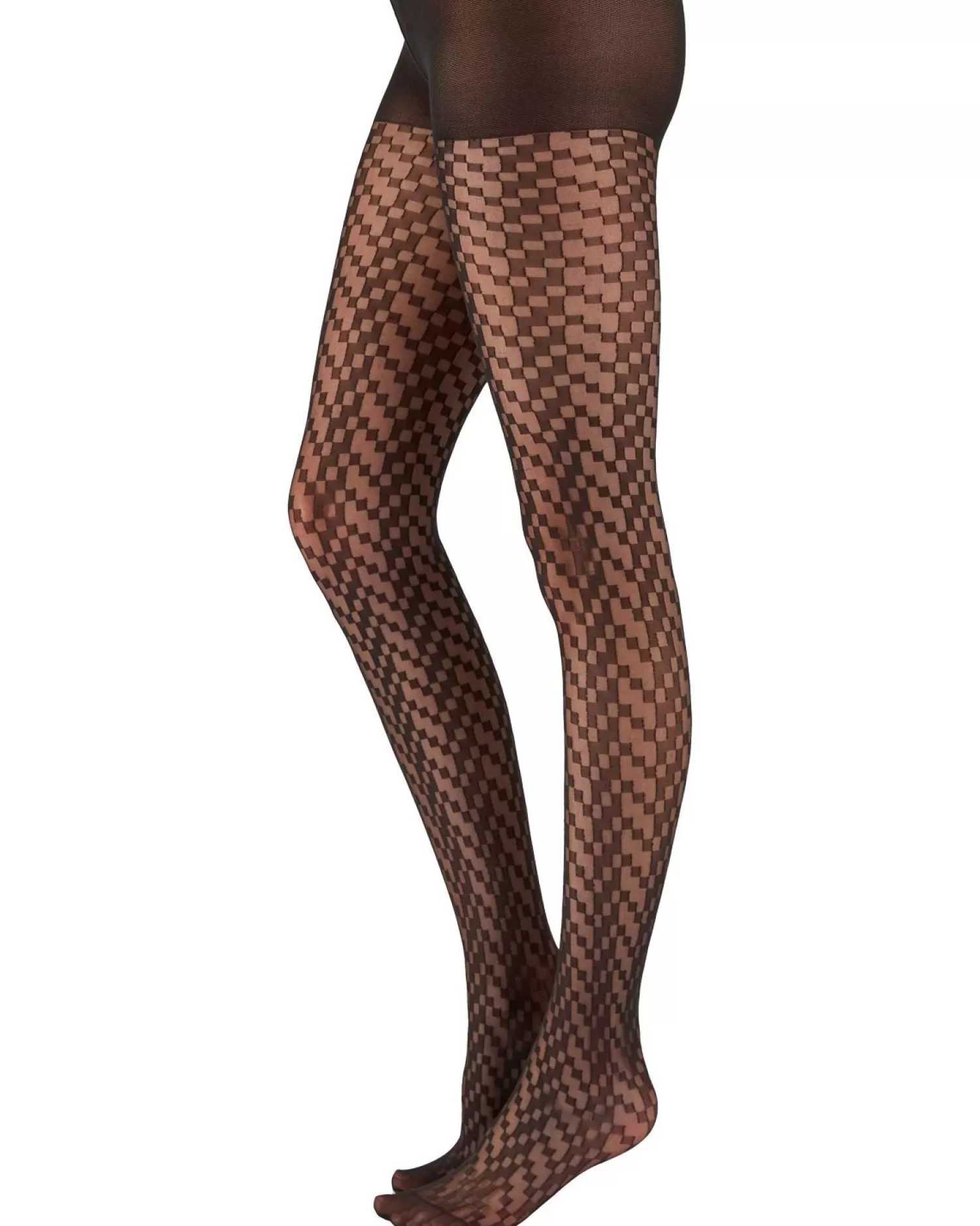 Pretty Polly Tights | Cubist Chevron Pattern Tights