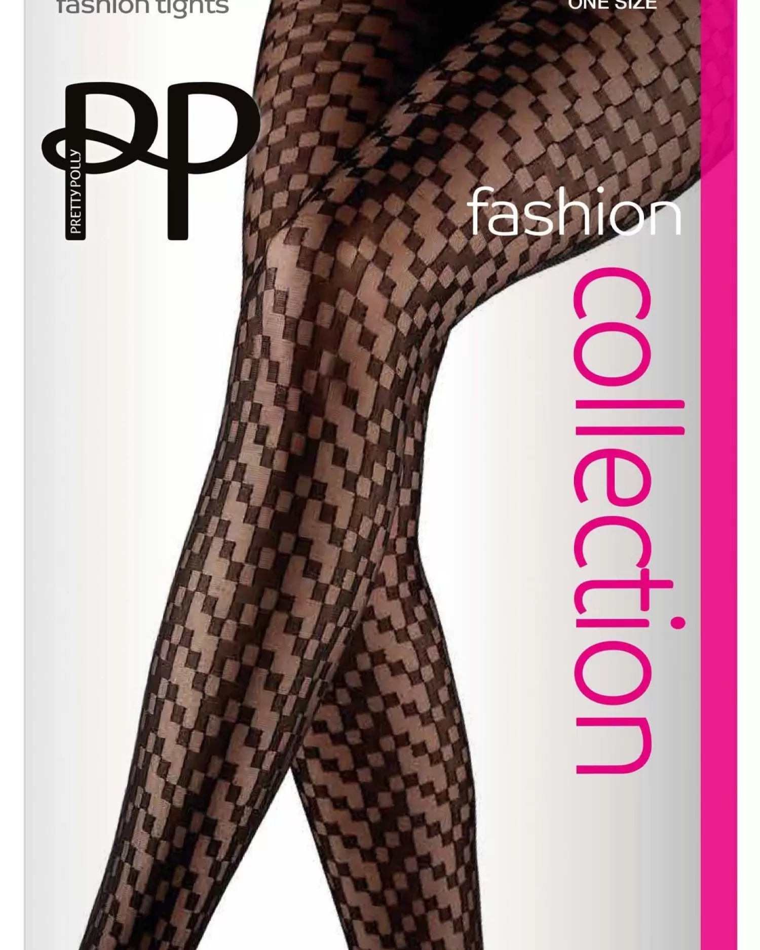 Pretty Polly Tights | Cubist Chevron Pattern Tights