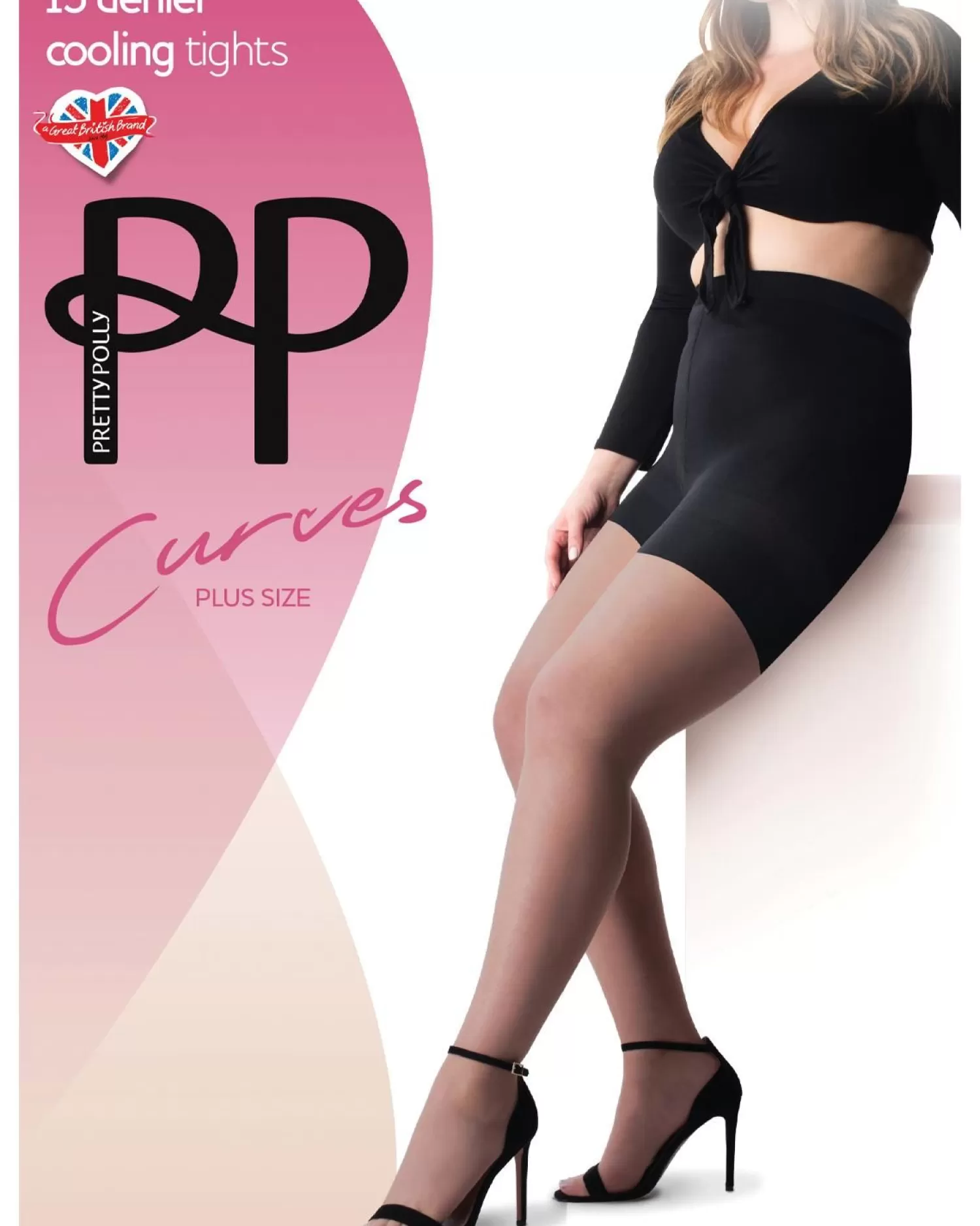 Pretty Polly Tights | Curves 15 Denier Cooling Tights - Nude