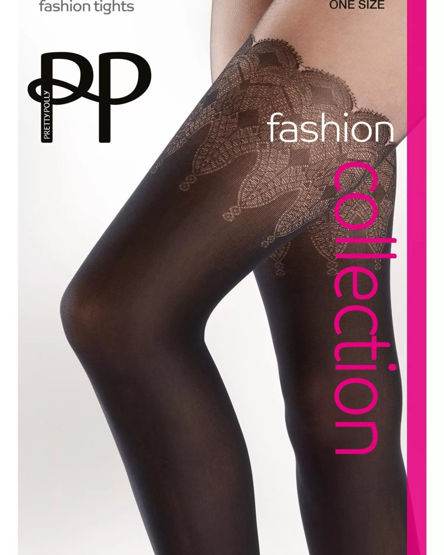 Pretty Polly Tights | Lace Mock Hold Ups Tights