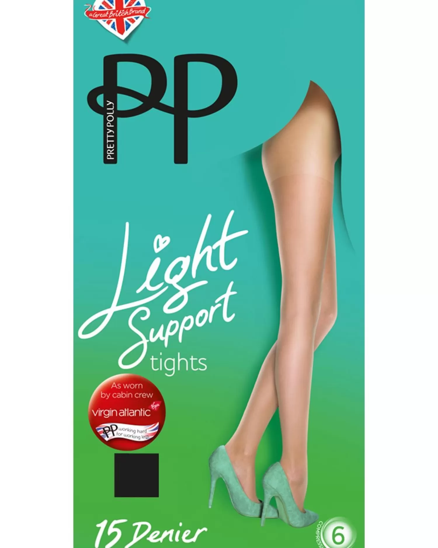 Pretty Polly Tights | Light Support Tights - Barely Black
