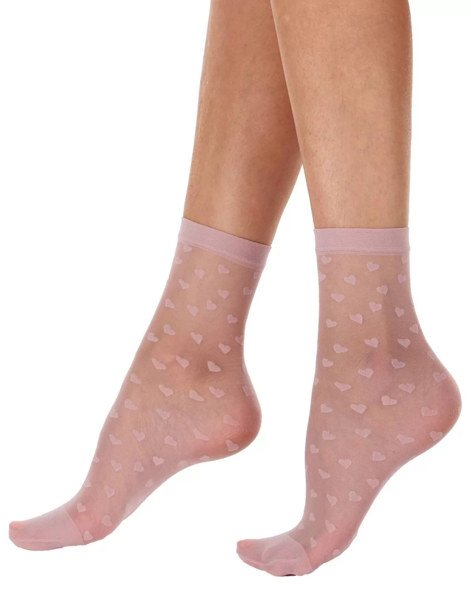 Pretty Polly Socks | Lilac Heart Anklet Socks