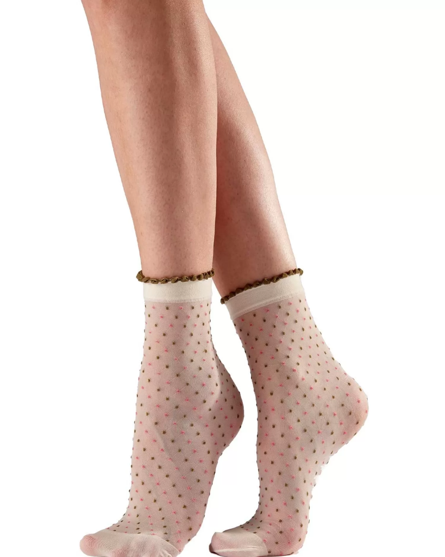 Pretty Polly Socks | Multi Spot Anklet Socks