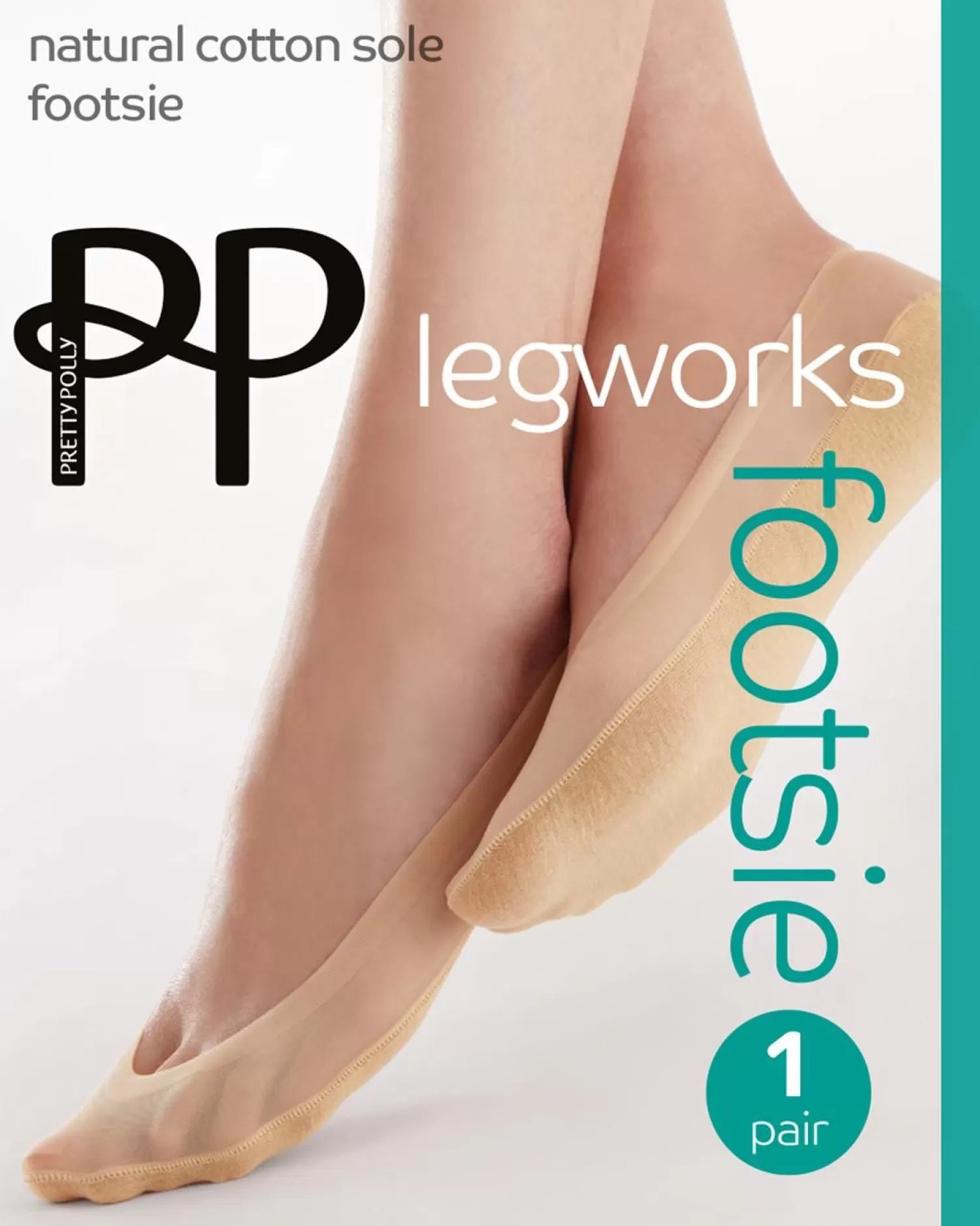 Pretty Polly Socks | Natural Cotton Sole Footsies