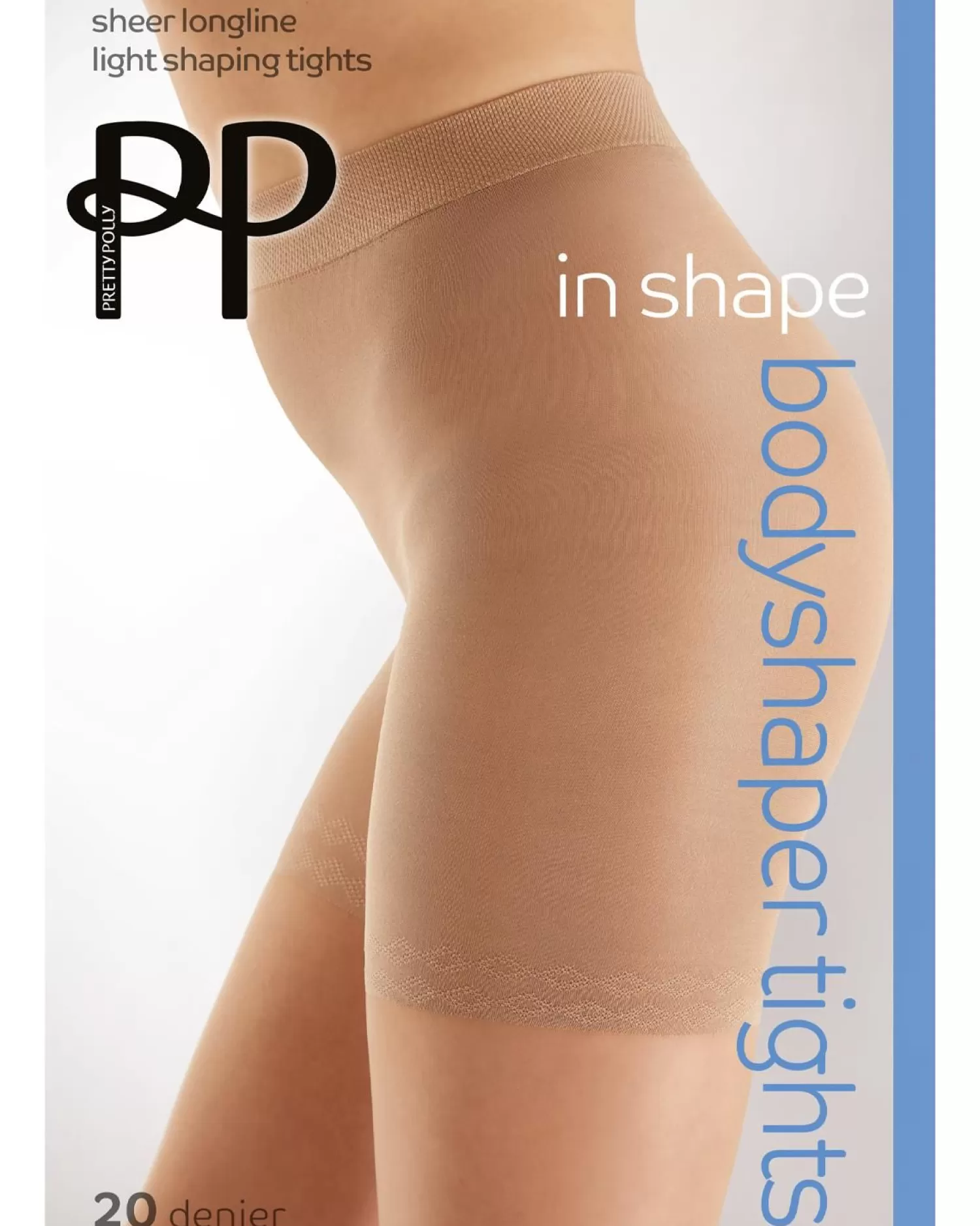 Pretty Polly Tights | Sheer Longline Bodyshaper Tights - Nude