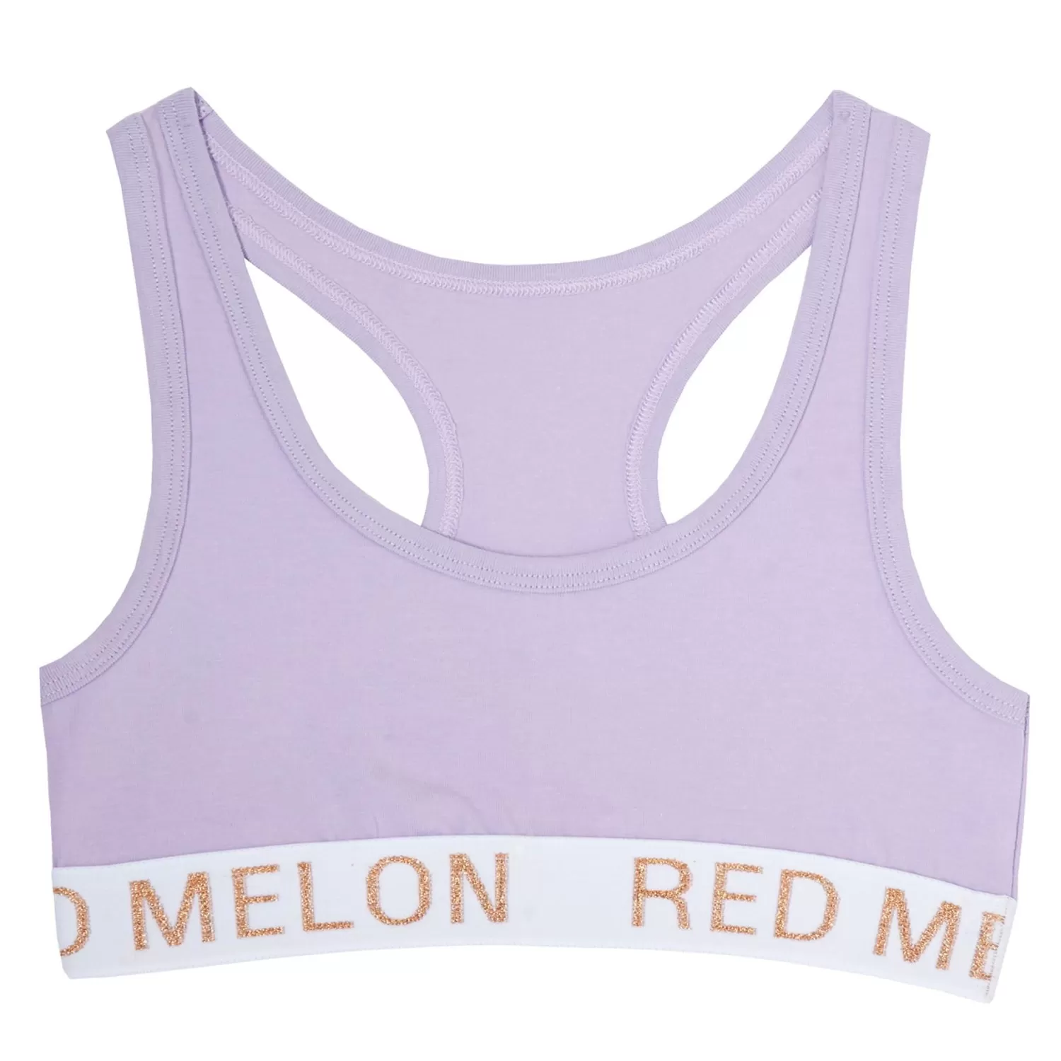 Kids Red Melon Girls Crop Top Knicker Set - Purple
