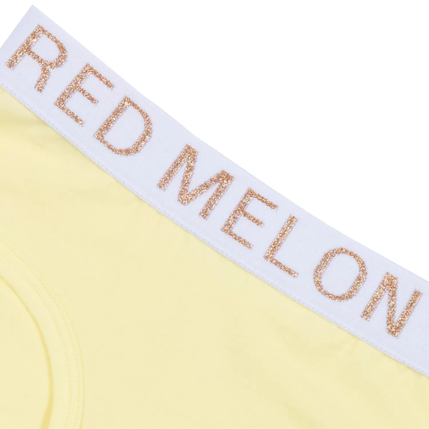 Kids Red Melon Girls Crop Top Knicker Set - Yellow