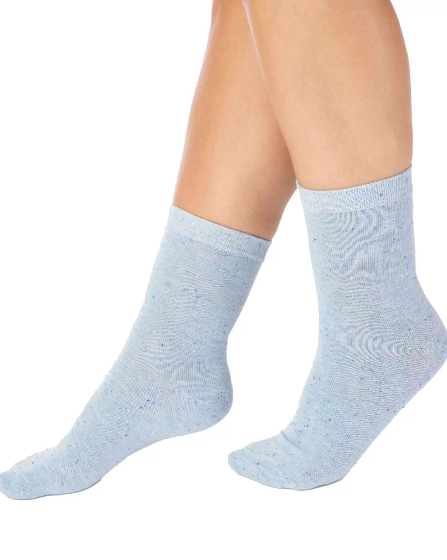 Slenderella Socks | 2 Pack Marl Effect Leisure Socks - Blue