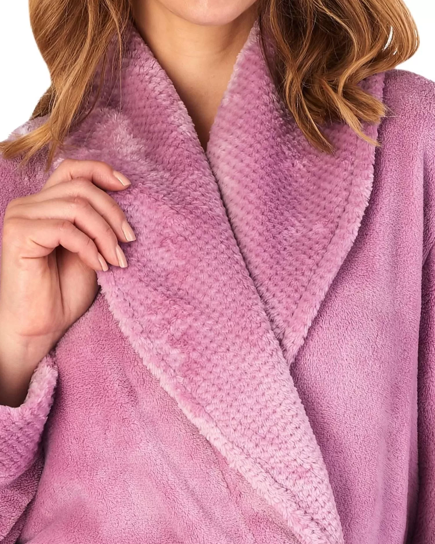 Slenderella Dressing Gowns | Mini Waffle Dressing Gown - Heather