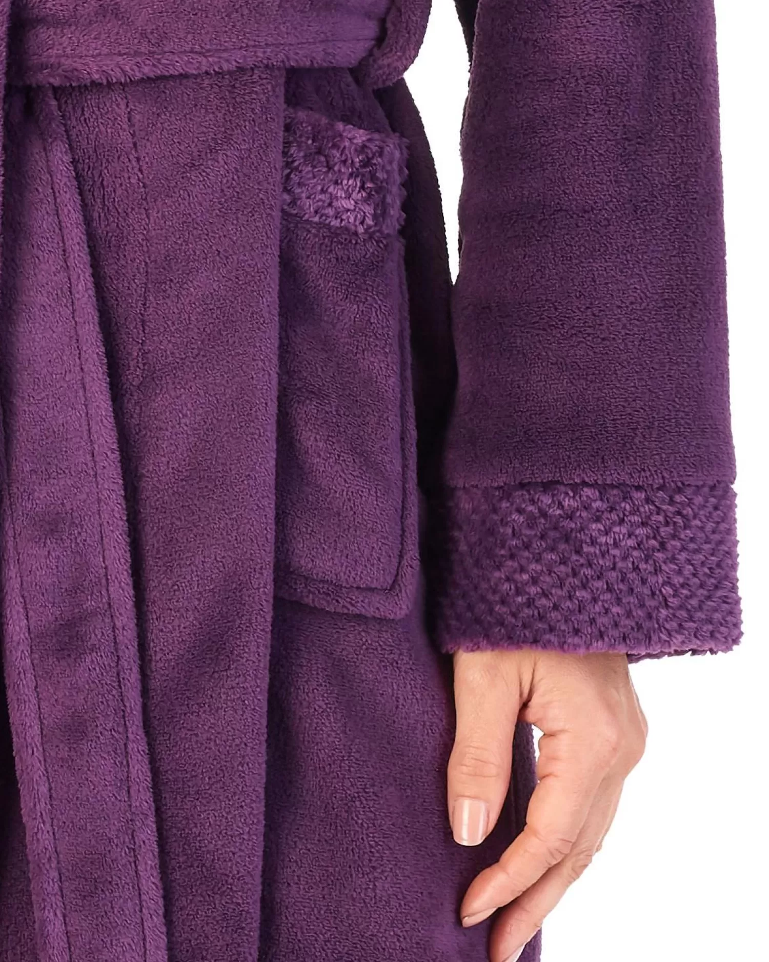 Slenderella Dressing Gowns | Mini Waffle Dressing Gown - Plum