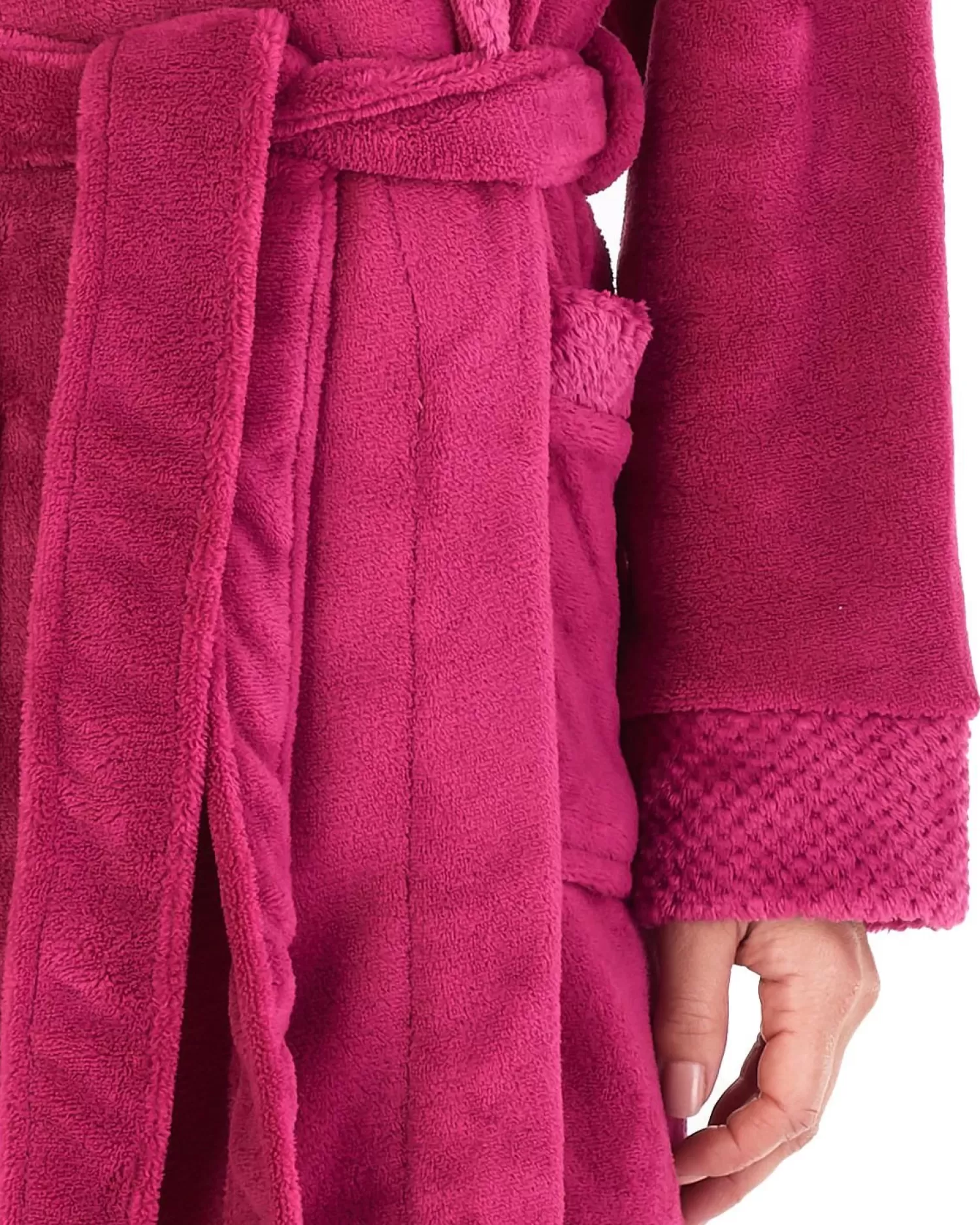 Slenderella Dressing Gowns | Mini Waffle Dressing Gown - Raspberry