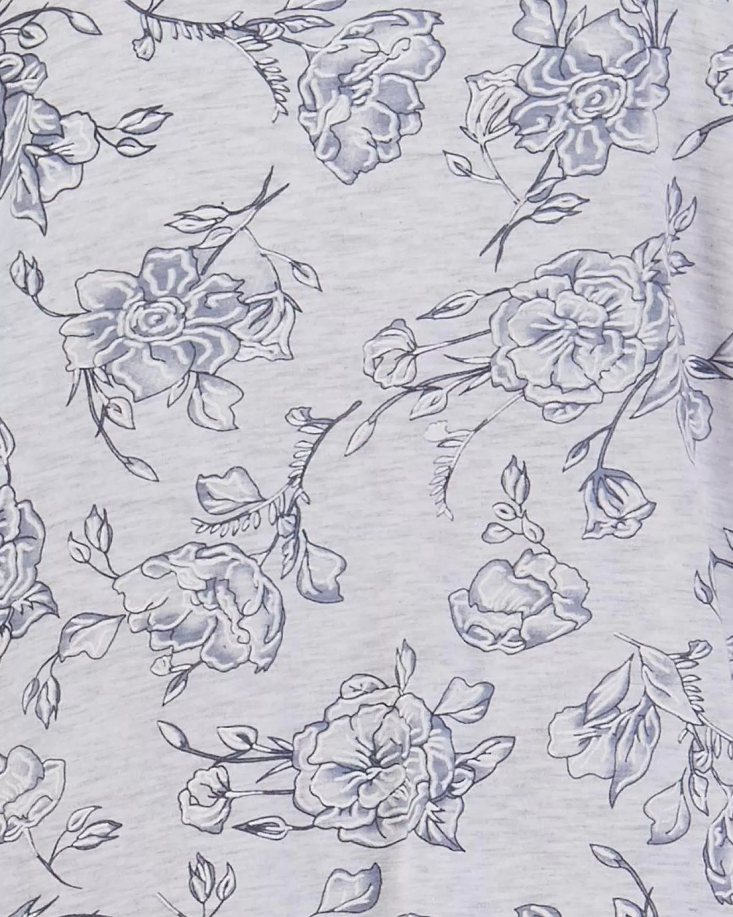 Slenderella Pyjamas | Sketch Floral Tailored Pyjamas - Grey