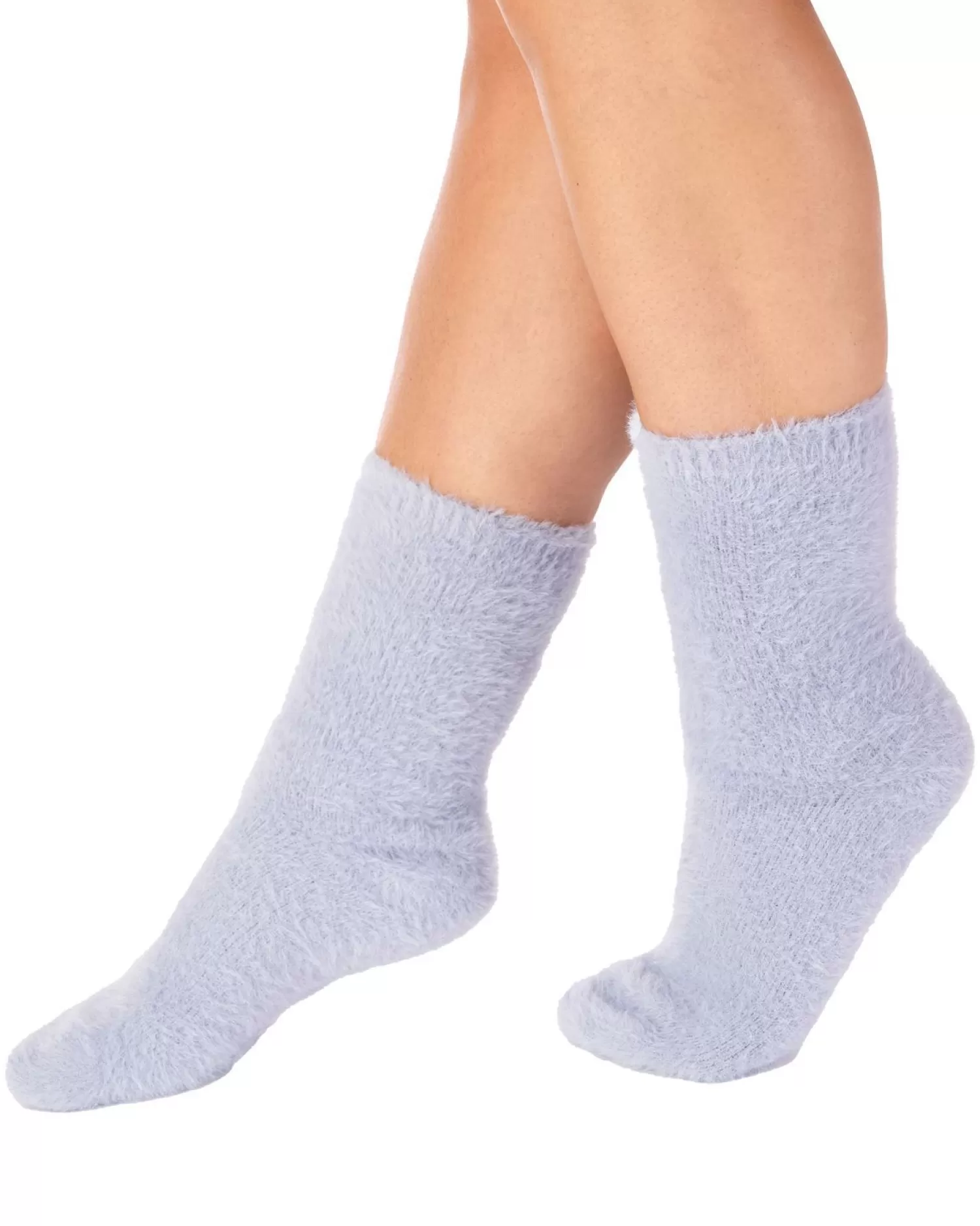 Slenderella Socks | Soft Fluffy Bed Socks - Grey