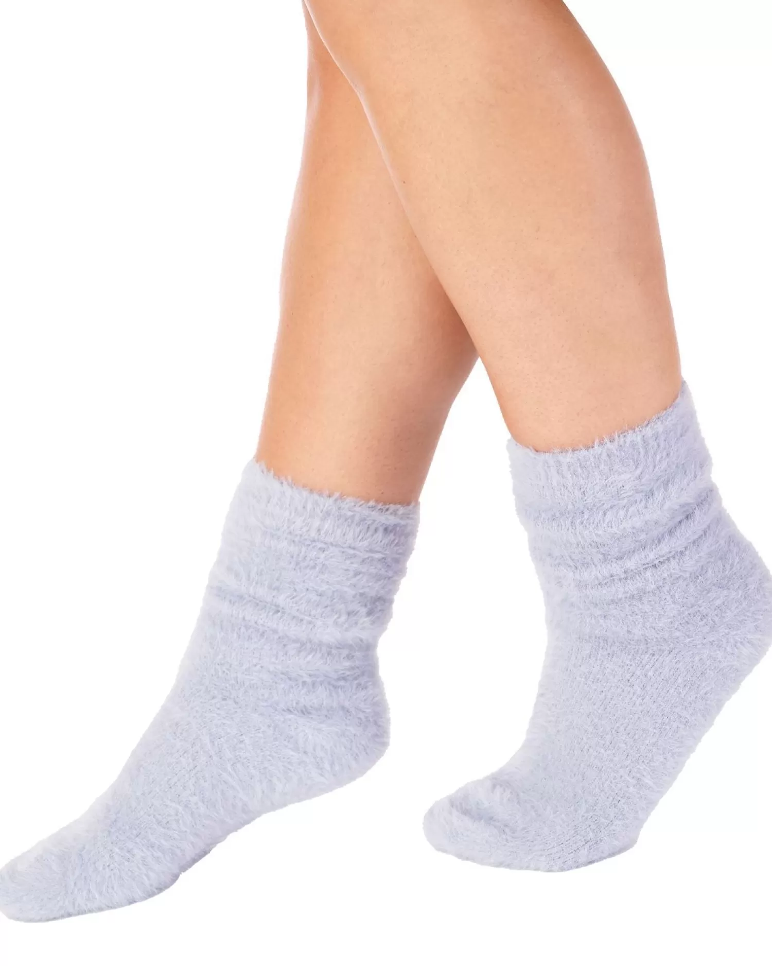 Slenderella Socks | Soft Fluffy Bed Socks - Grey