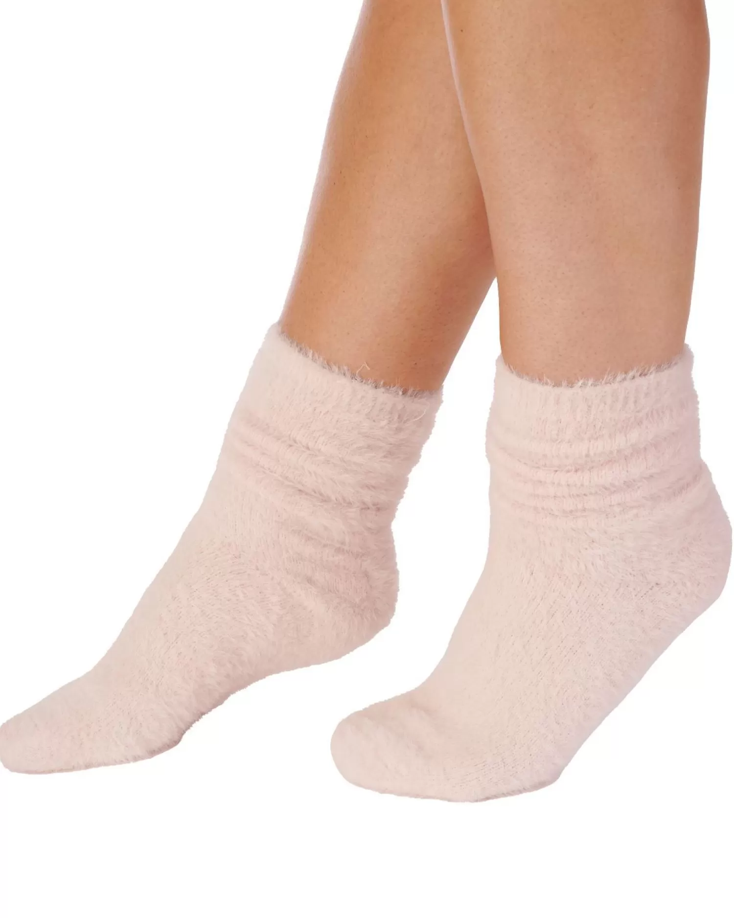 Slenderella Socks | Soft Fluffy Bed Socks - Pink