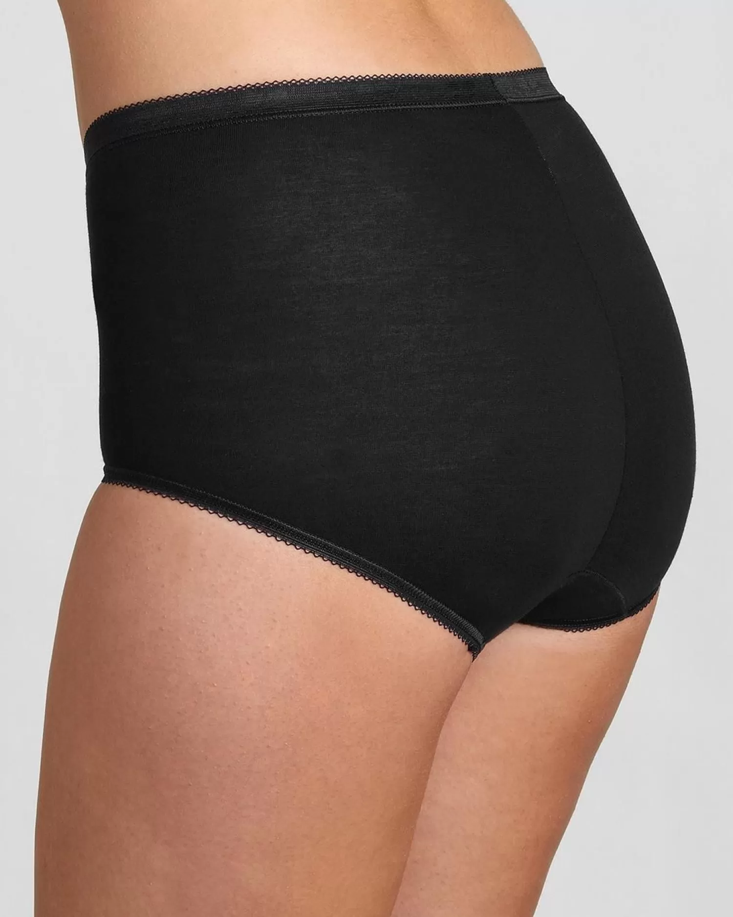 Sloggi Knickers | 4 Pack Basic+ Maxi Brief - Black