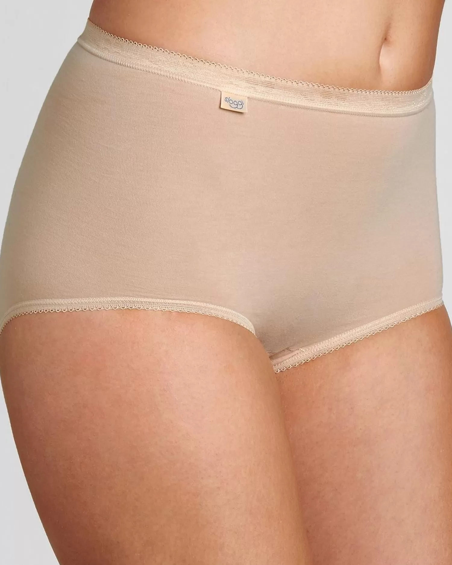 Sloggi Knickers | 4 Pack Basic+ Maxi Brief - Skin