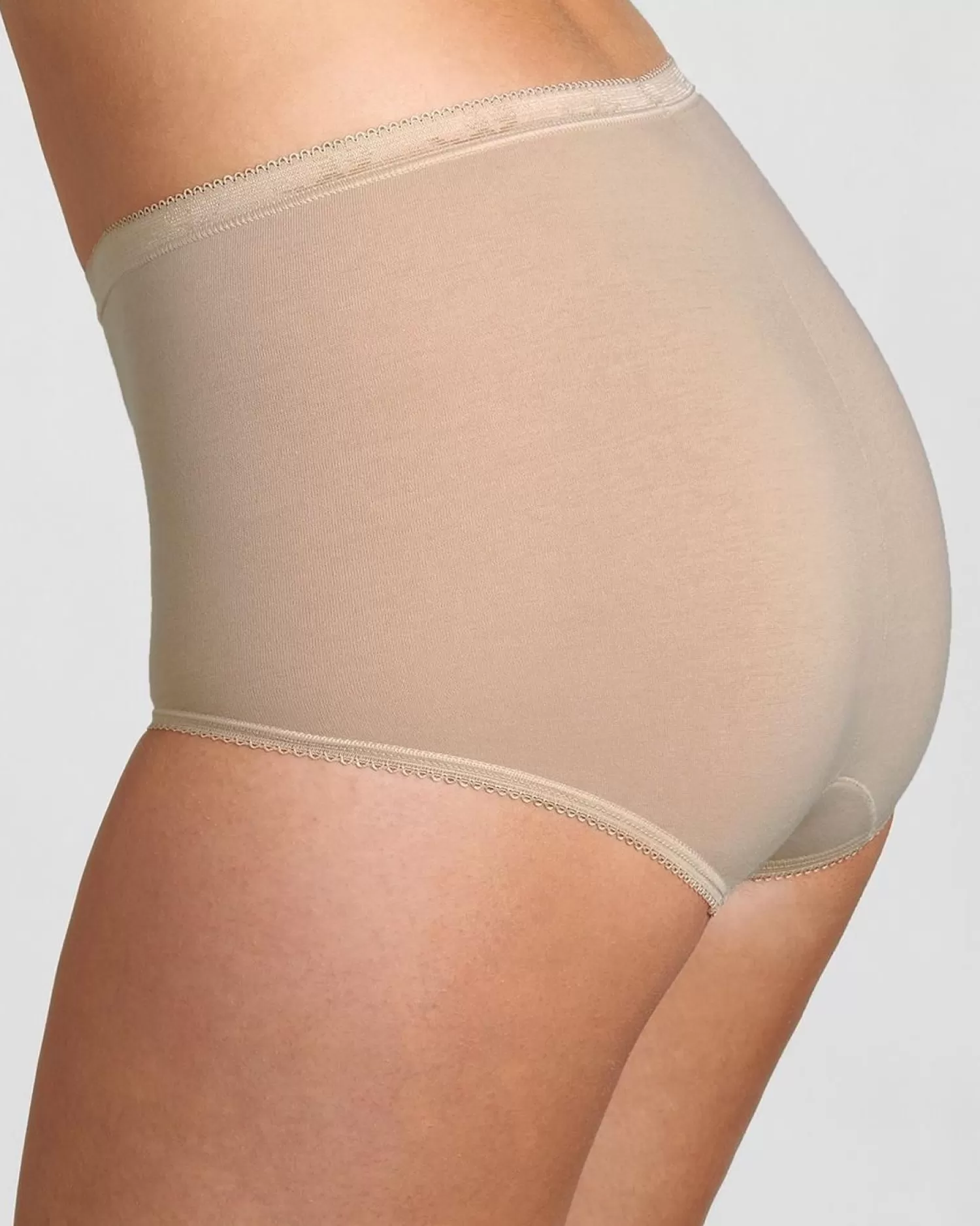 Sloggi Knickers | 4 Pack Basic+ Maxi Brief - Skin