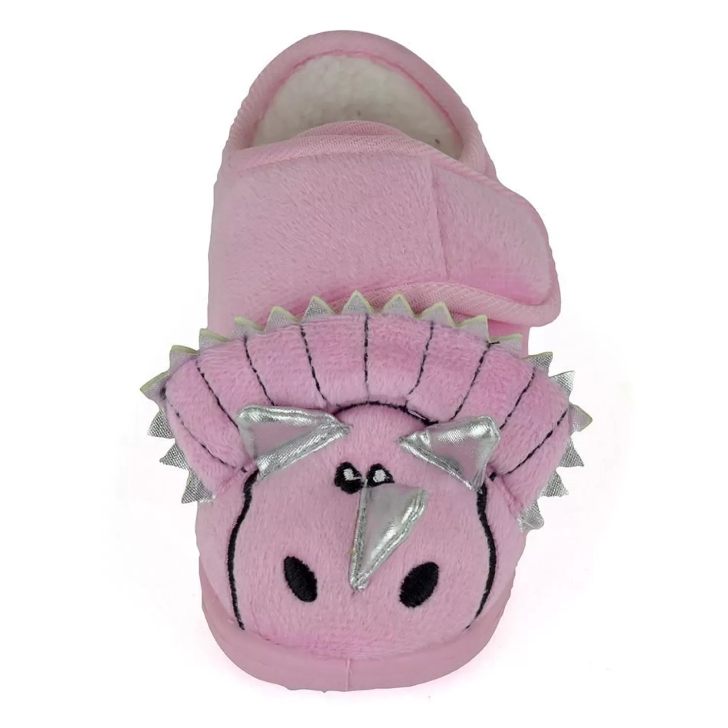 Kids SlumberzzZ Kids Triceratops Slippers - Pink