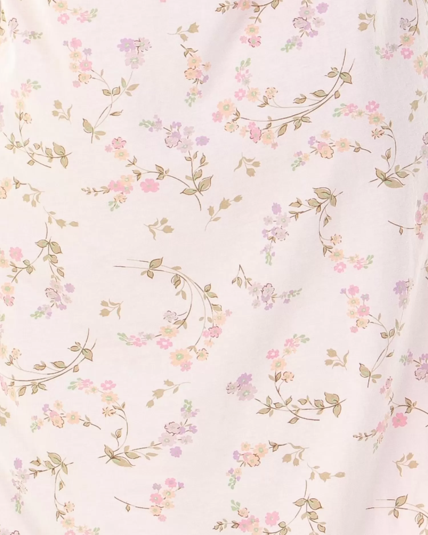 Sue Marks Nighties | Flower Spray Sleeveless Nightie - Pink