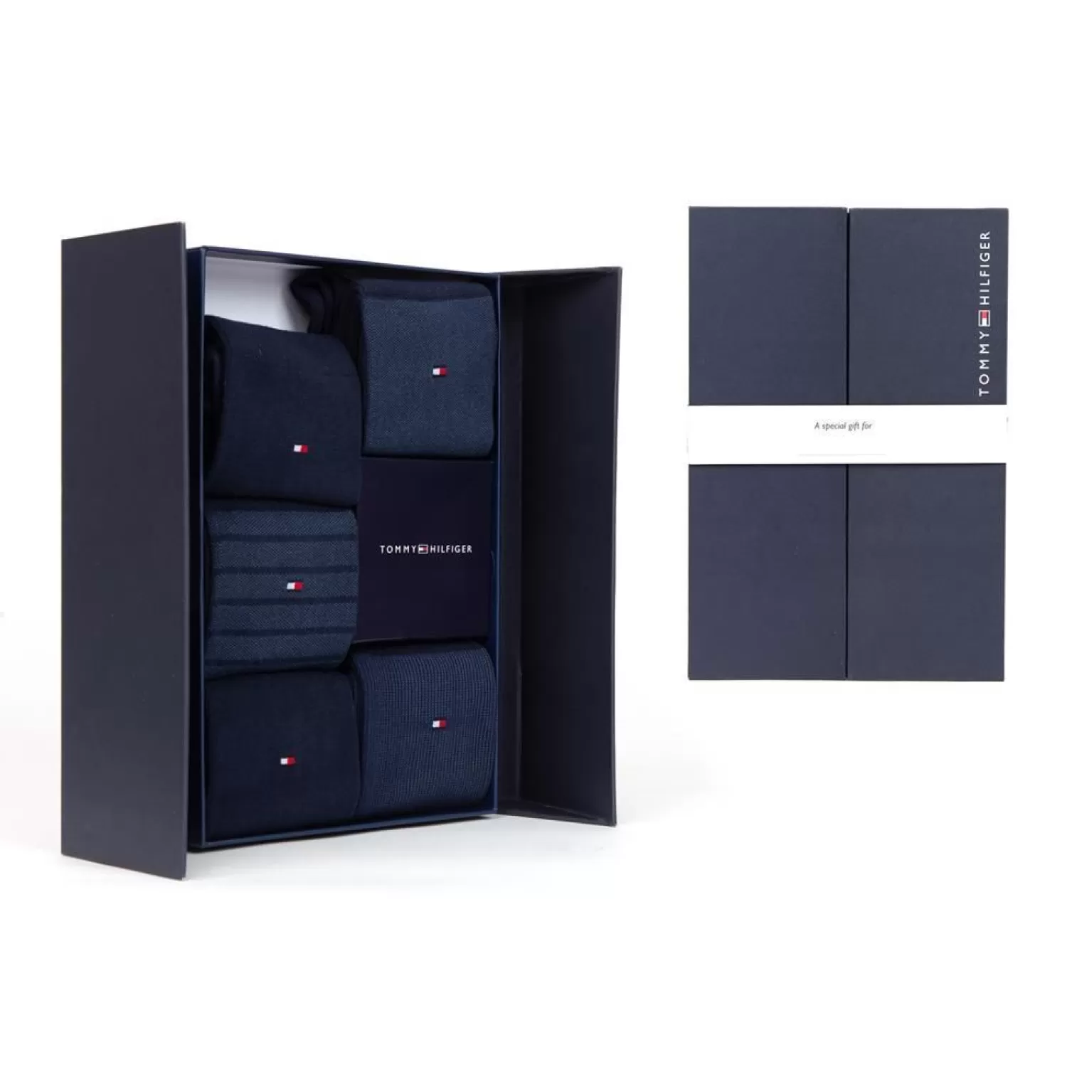 Men Tommy Hilfiger 5 Pairs Mens Socks Gift Set - Navy Mix