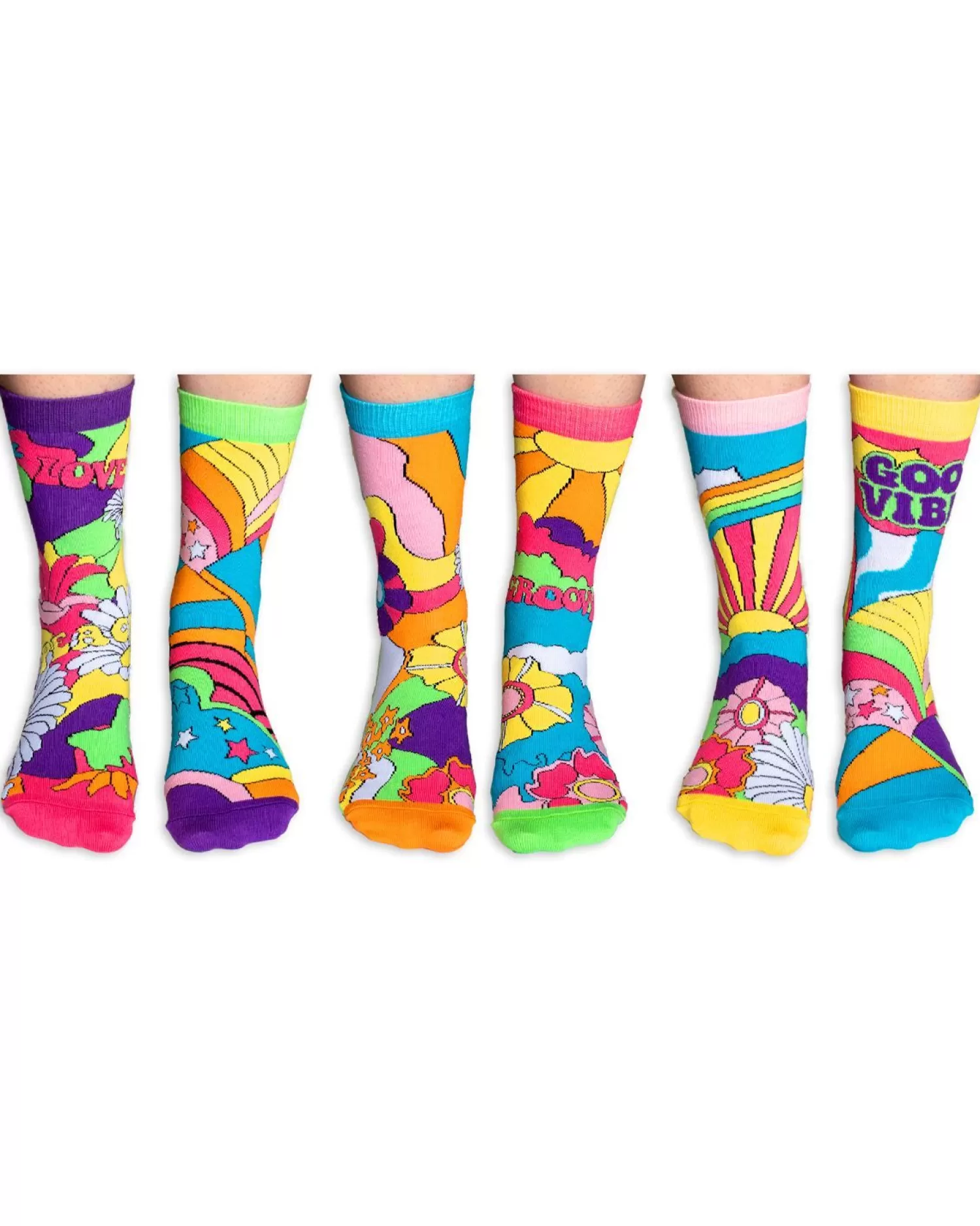 United Oddsocks Socks | Hippy Go Lucky Socks Gift Box