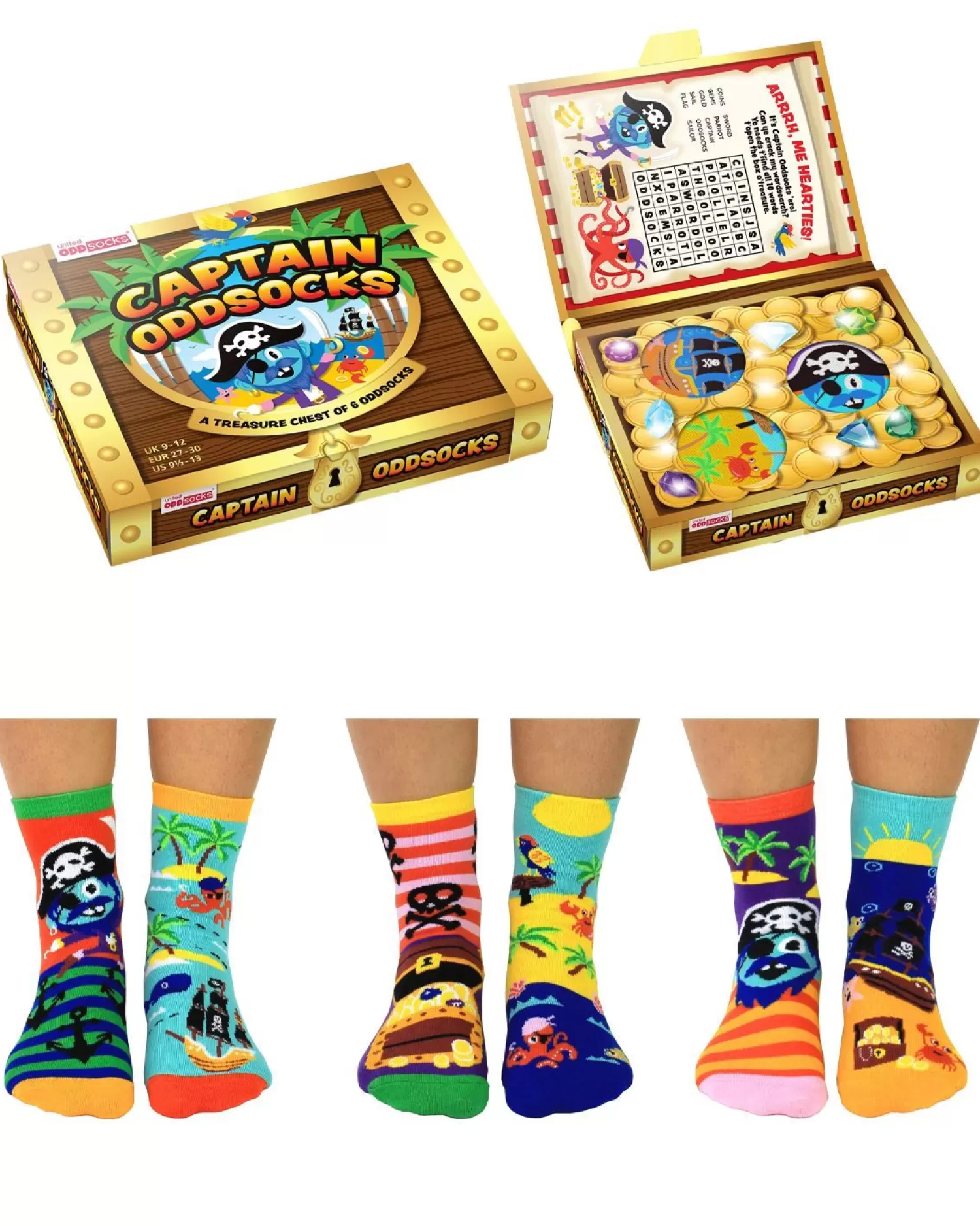 Kids United Oddsocks Kids Captain Oddsocks Socks Gift Box
