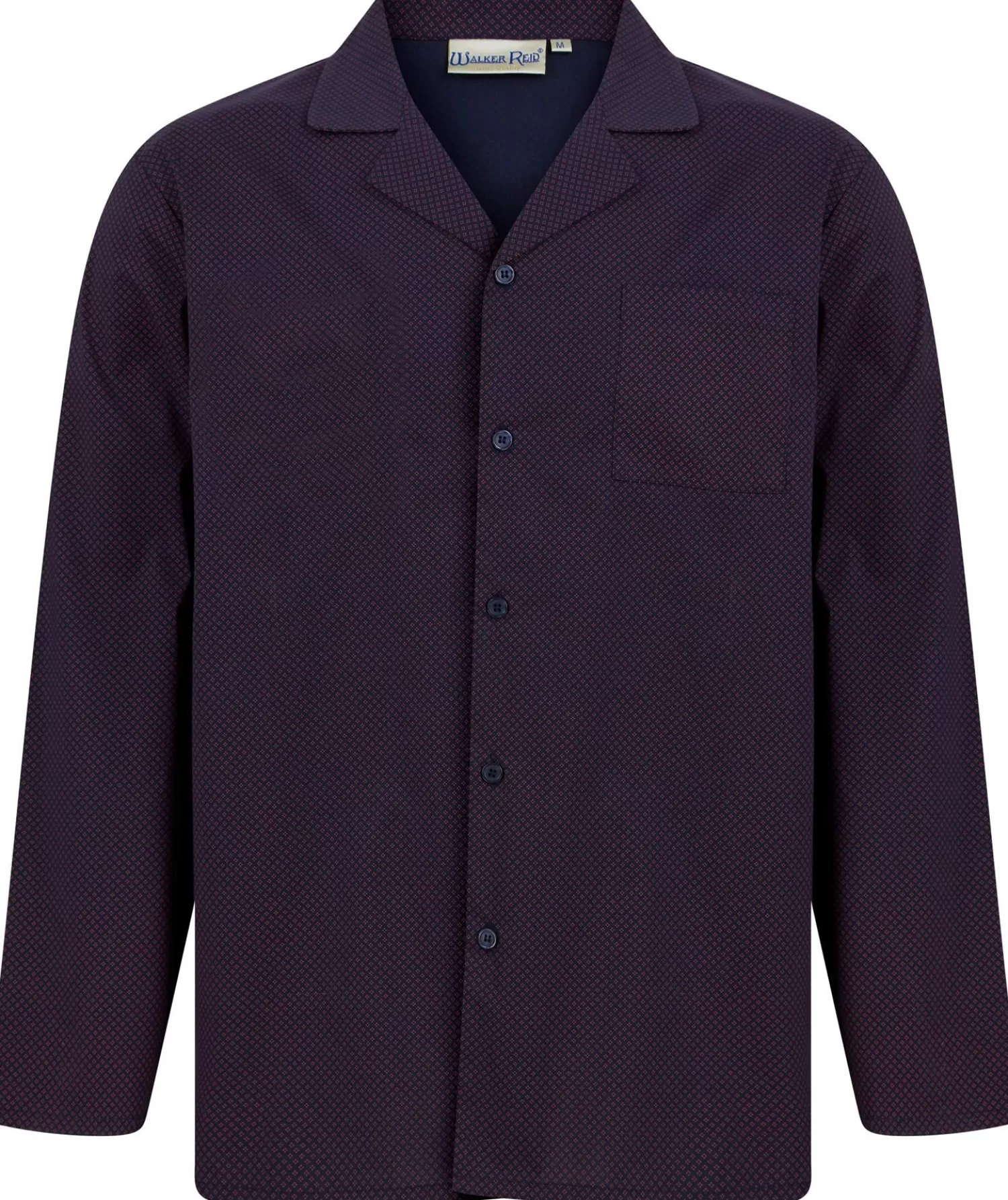 Men Walker Reid Diamond Geo Print Tailored Button Pyjamas