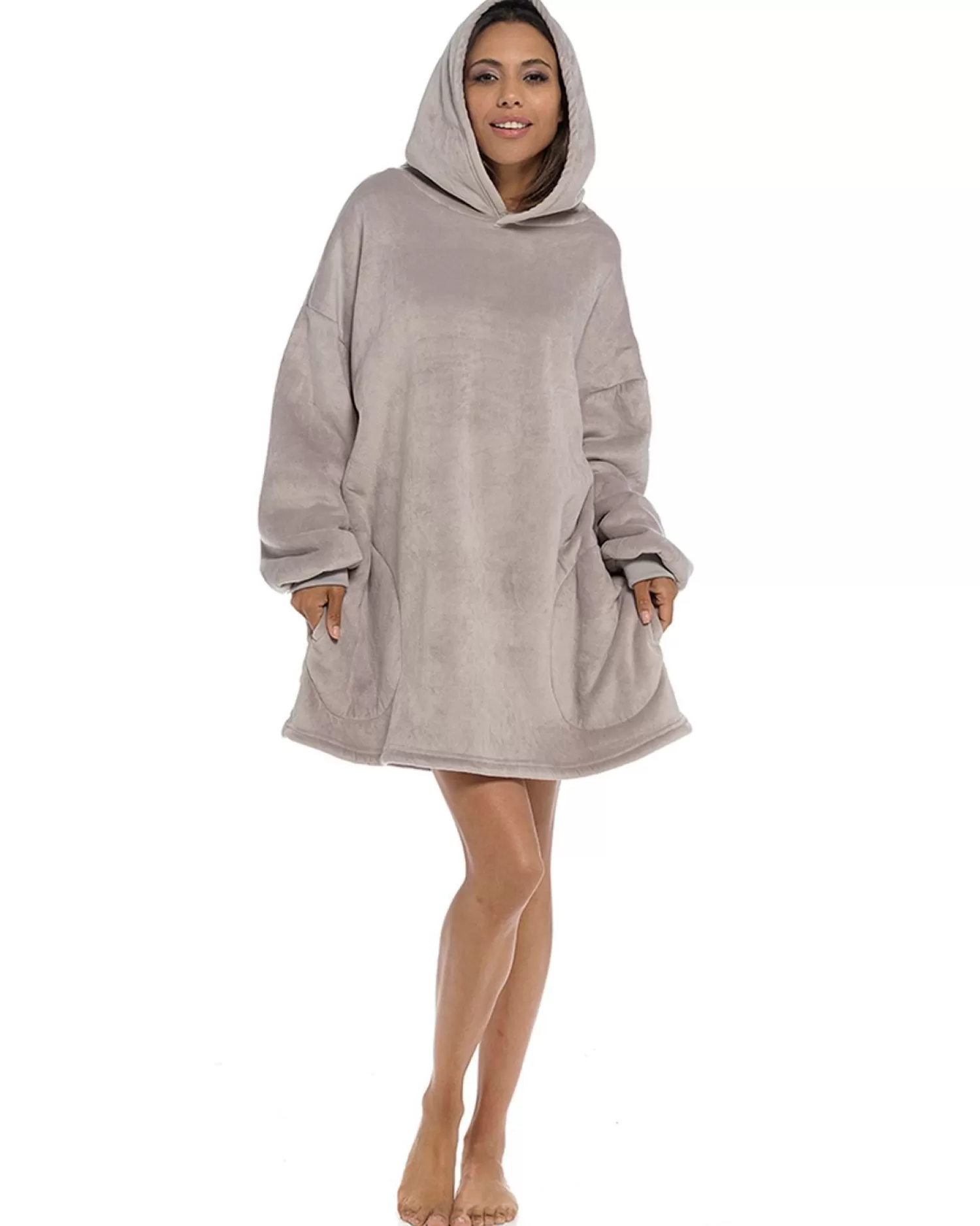 Wolf & Harte Loungewear | Wolf & Harte Oversized Snuggle Hoodie - Mink
